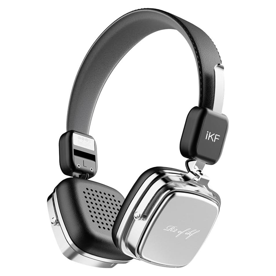 Auriculares Inalámbricos iKF R2 Retro 40mm Bluetooth 5.4 Negro