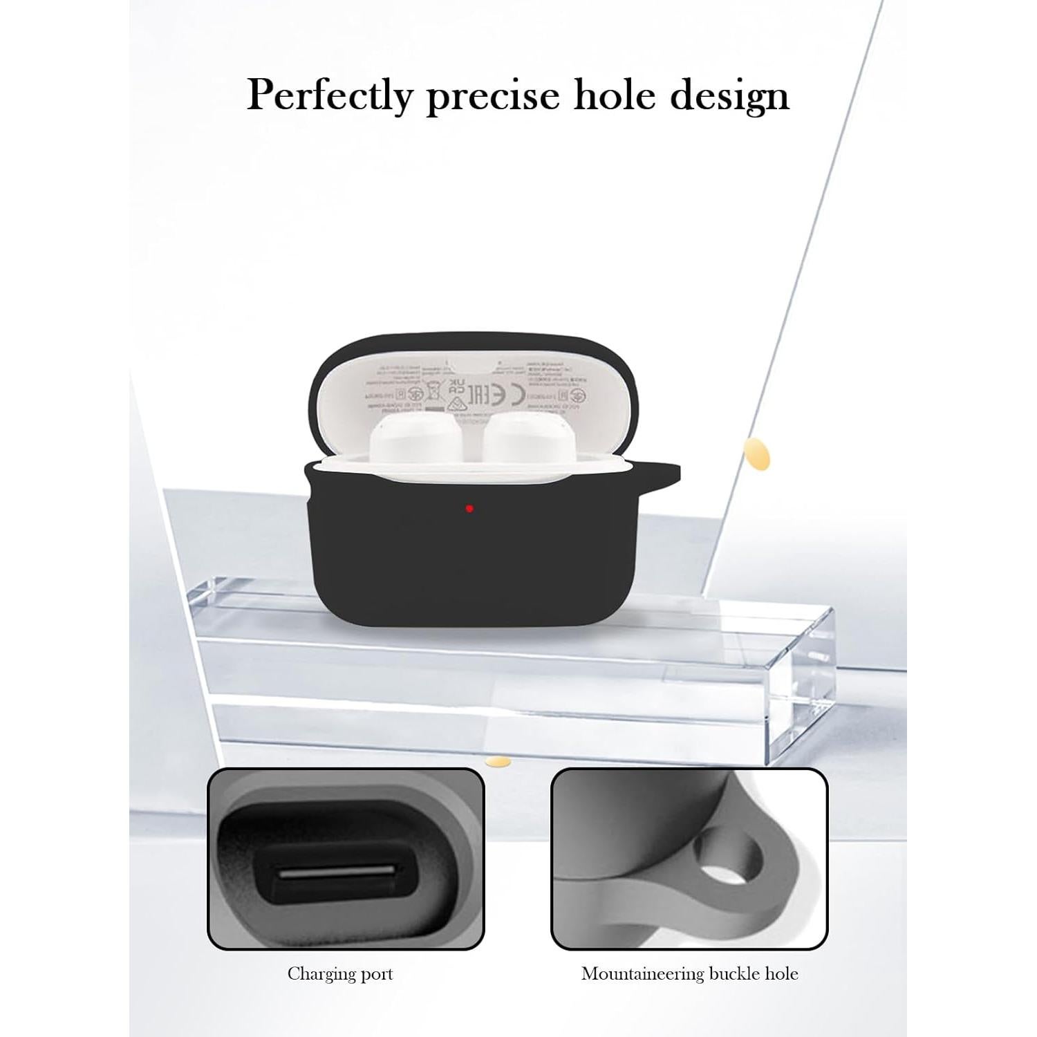 Funda de Silicona BOVUGAC para Auriculares Anker A20i/A25i - Negro