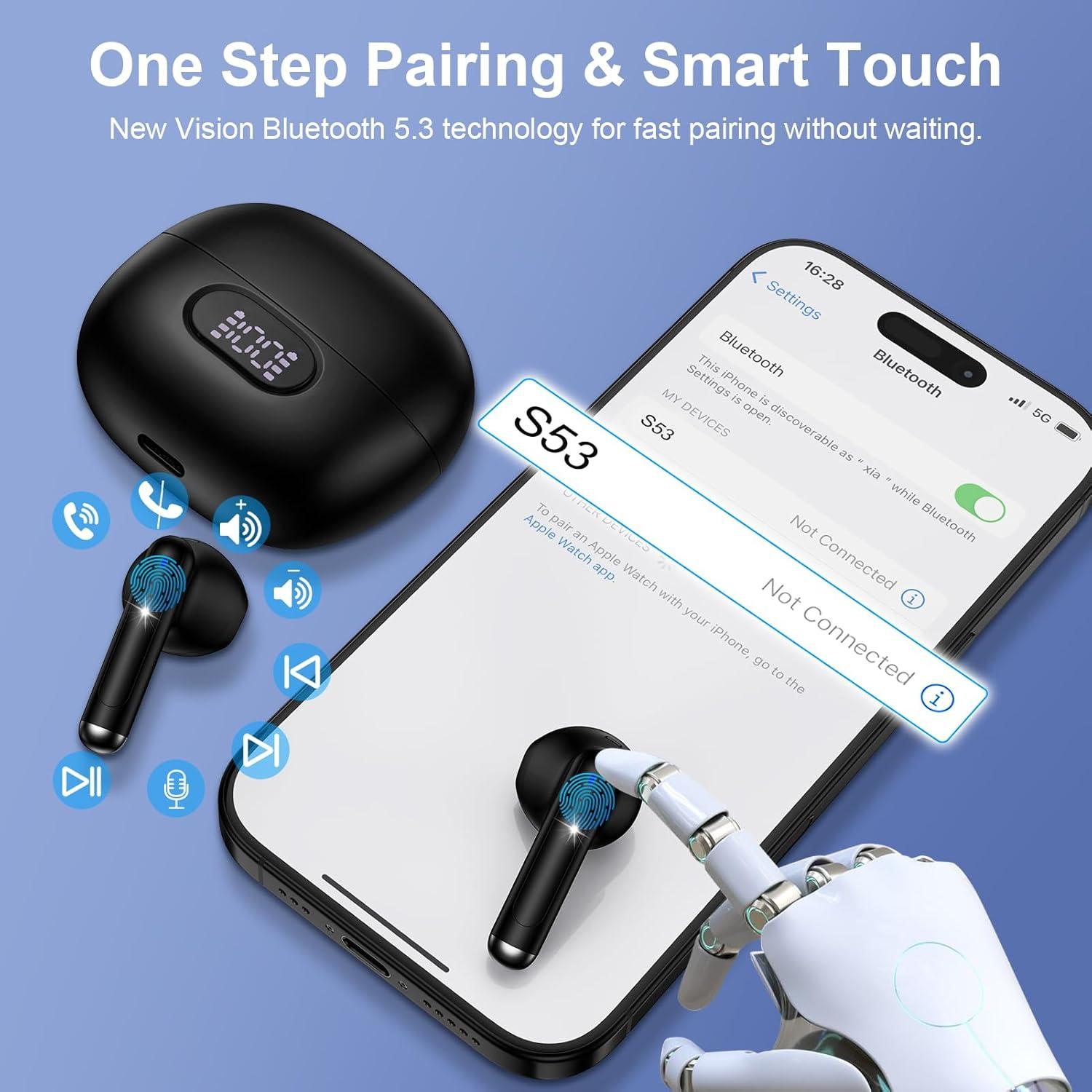 Auriculares Inalámbricos Bluetooth Samsung S25 con Estuche Carga