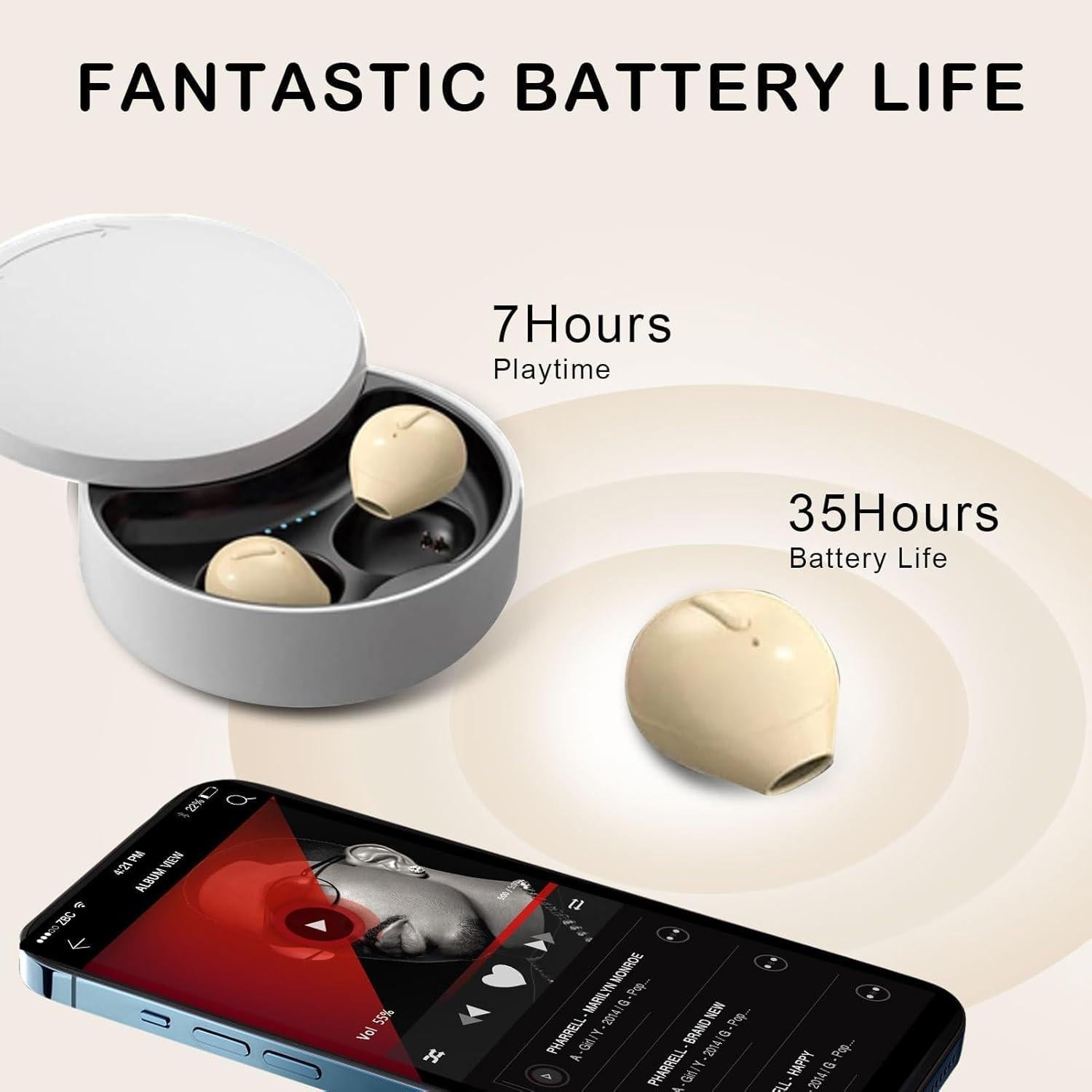 Auriculares Inalámbricos Mini Loluka Invisibles Bluetooth 5.1