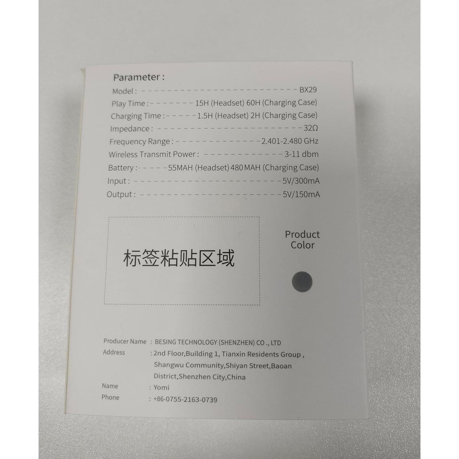 Auriculares Inalámbricos Ltinist X29 Bluetooth 5.4 IP7 75Hrs