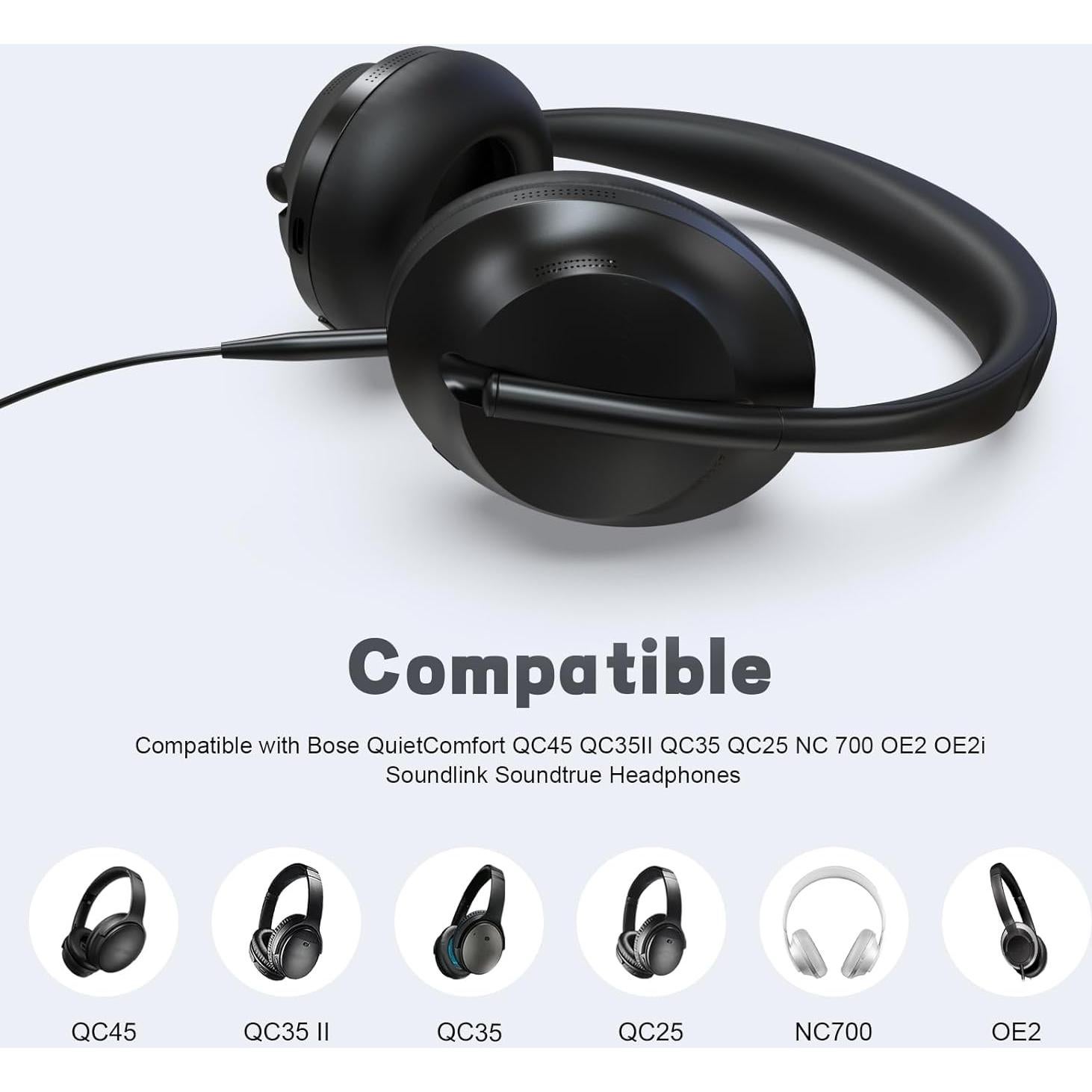 Cable de Audio 3.5mm a 2.5mm Toeasor para Auriculares Bose