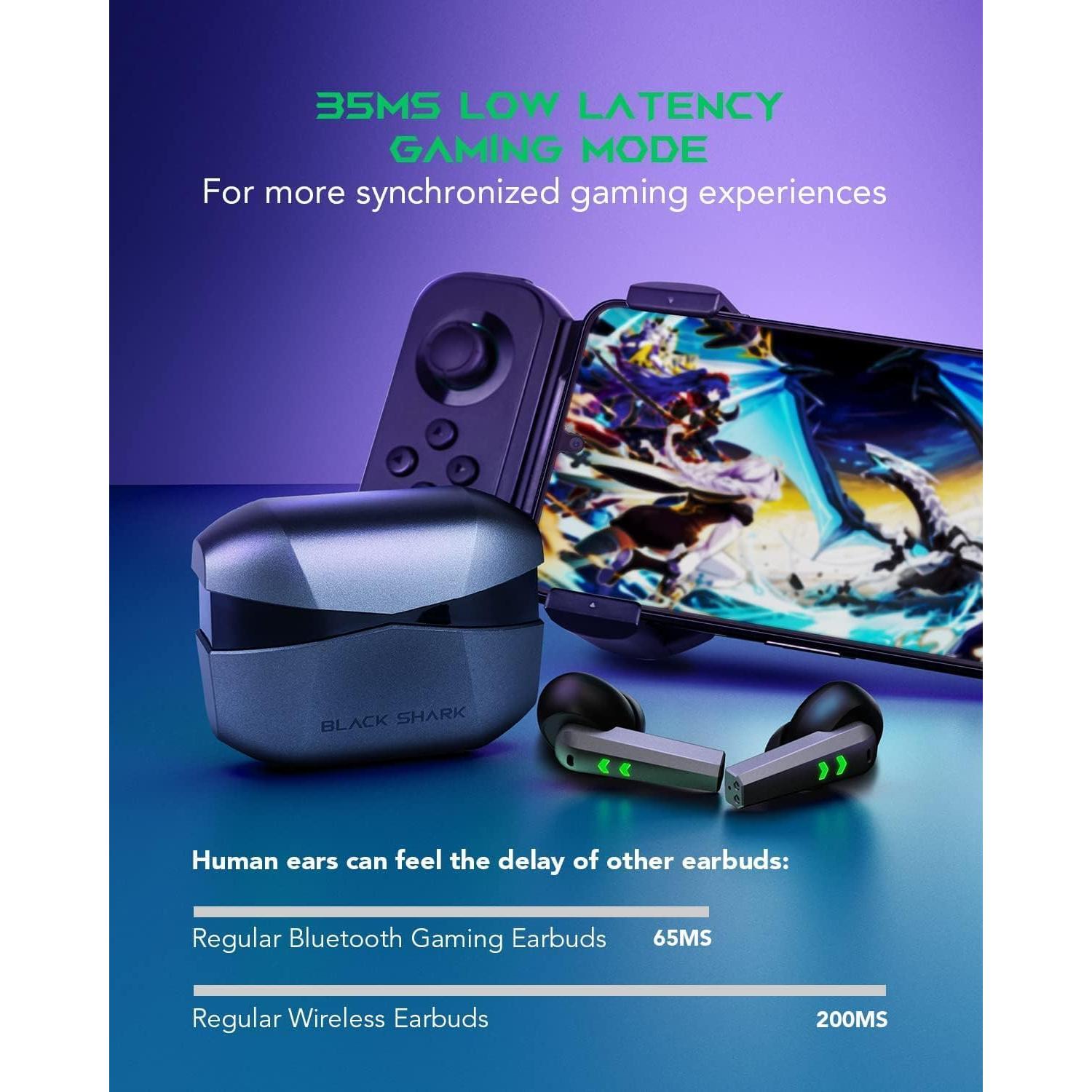 Auriculares Inalámbricos Black Shark BS-T2 con Estuche Carga