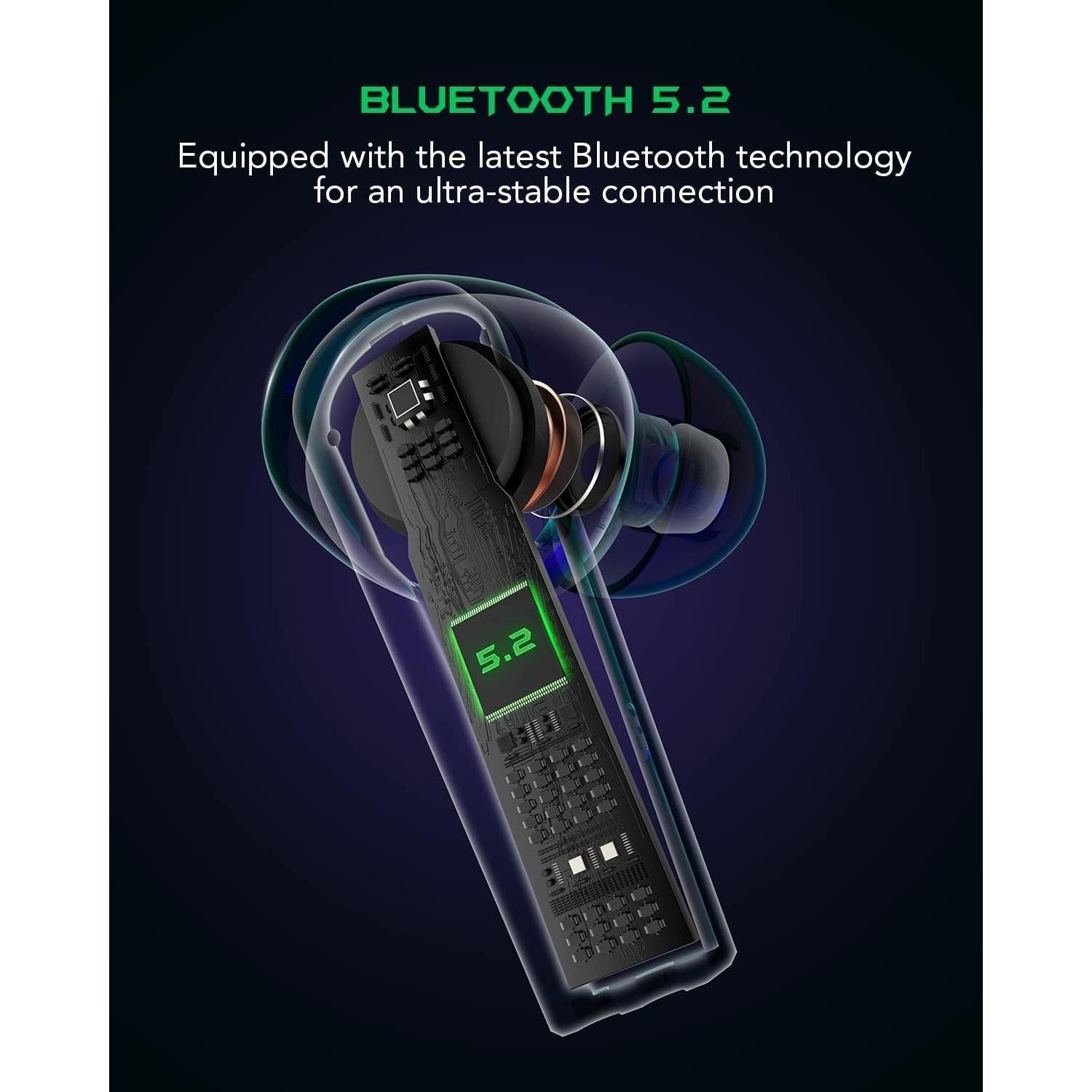 Auriculares Inalámbricos Black Shark BS-T2 con Estuche Carga