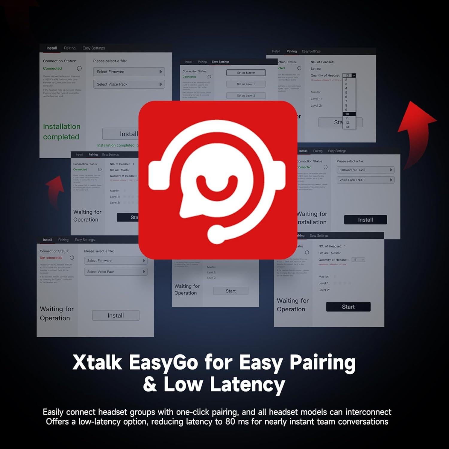 Auriculares Inalámbricos SYNCO XTalk 2PCS con Micrófono AEC