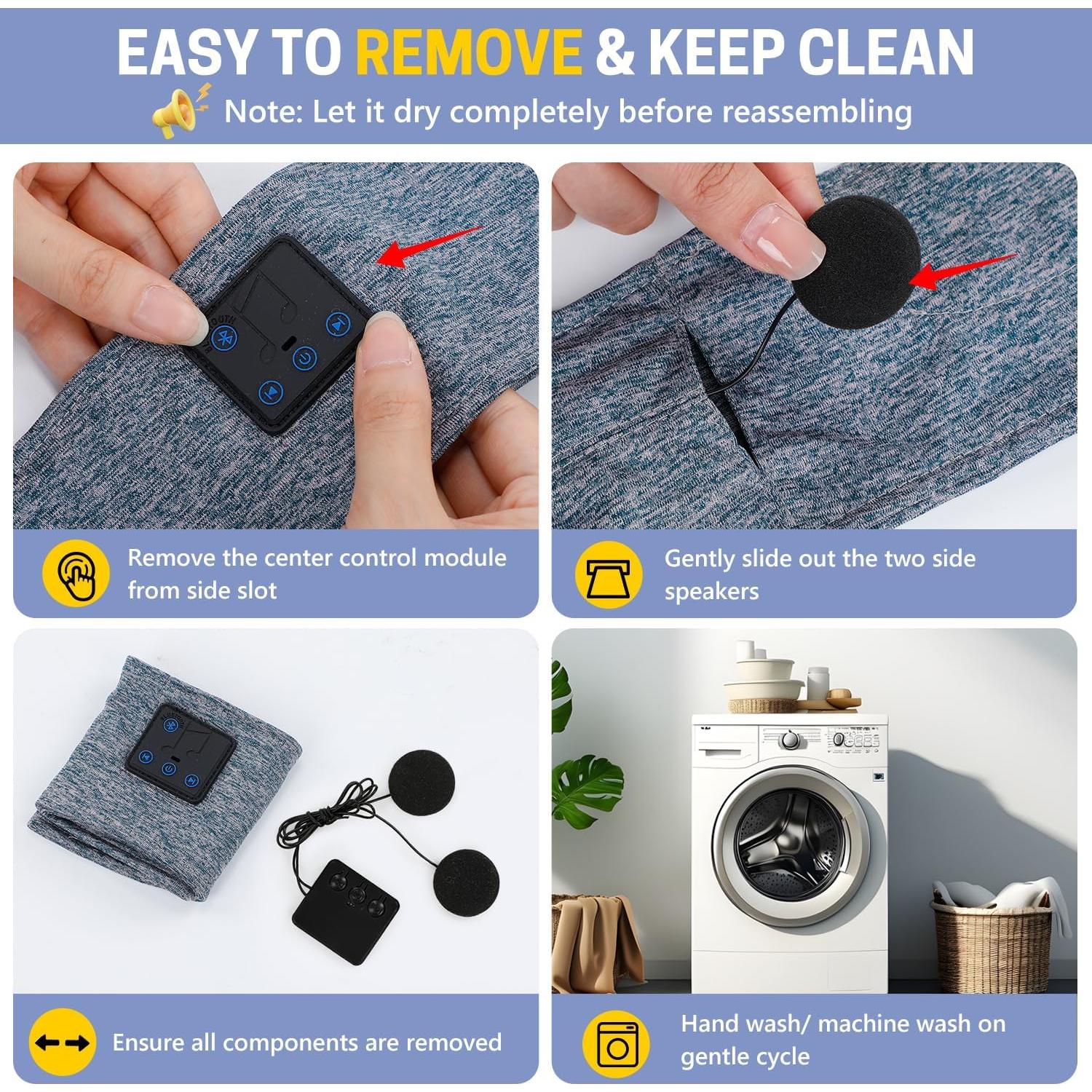 Auriculares Inalámbricos Bluetooth Aurya para Dormir Banda Cabeza