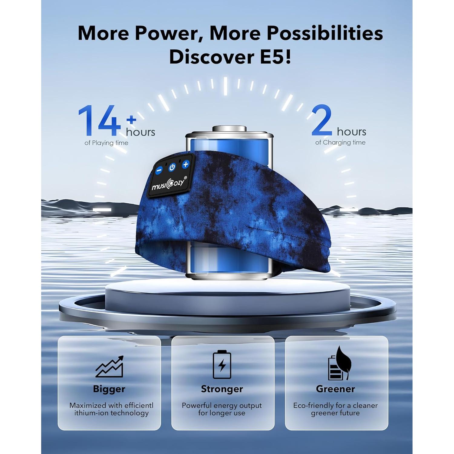 Auriculares Inalámbricos MUSICOZY Banda para la Cabeza Bluetooth 5.4