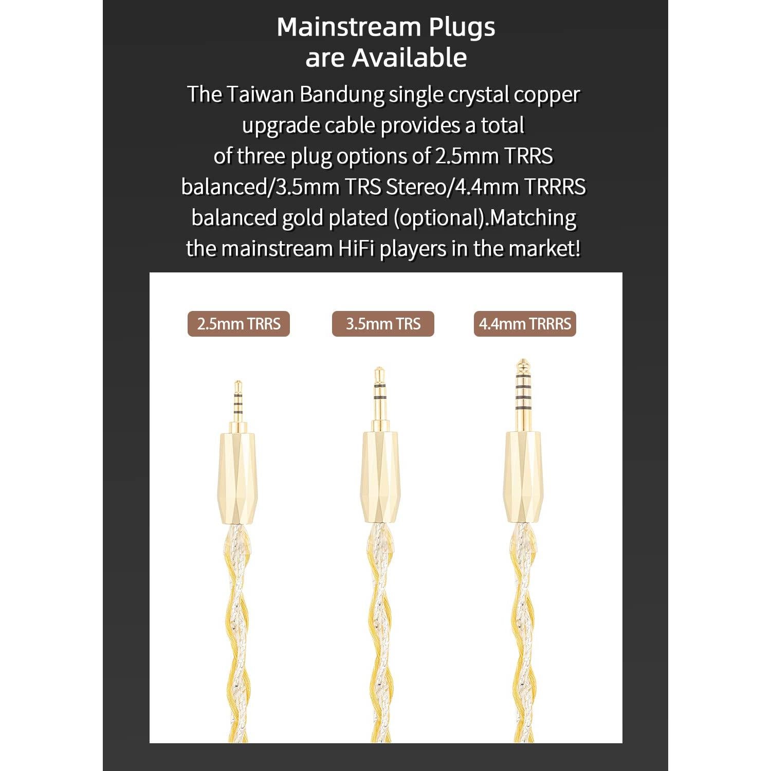 Cable Balanceado SYRNARN SN125K 0.78mm 2Pin 2.5mm Cobre Plata