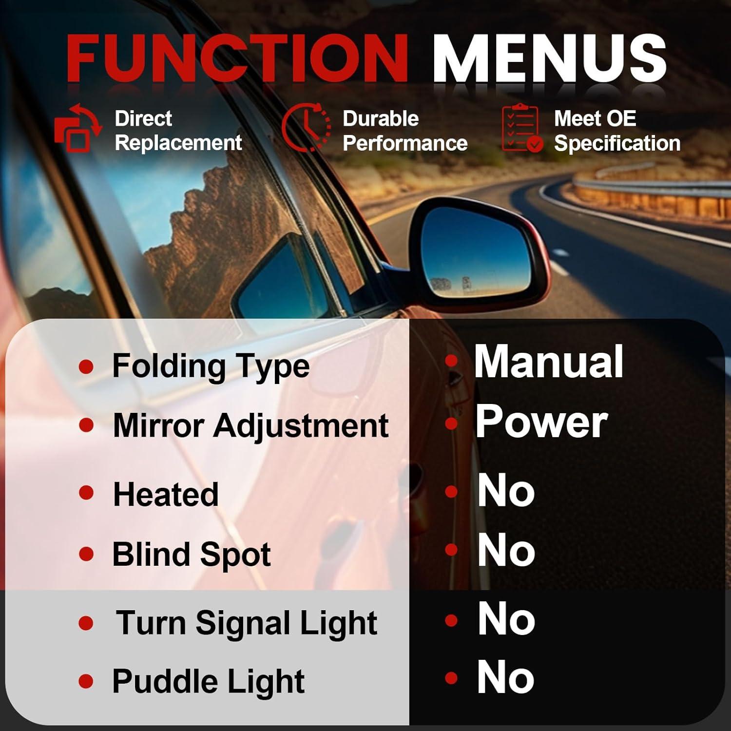Espejo Lateral Hoiedt Toyota Corolla 2009-2013 Izquierdo Eléctrico