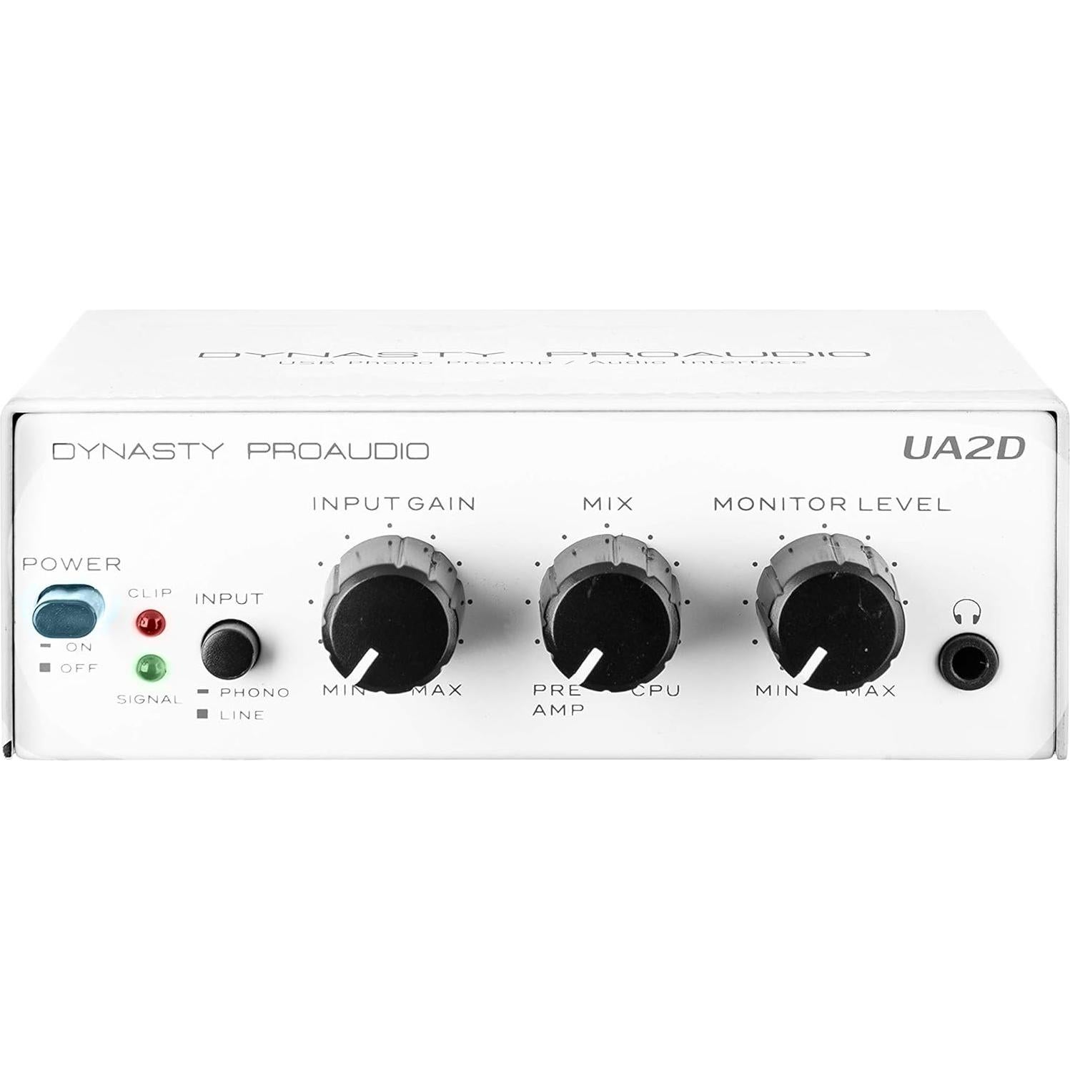 Preamplificador USB Dynasty ProAudio UA2D RIAA Bajo Ruido