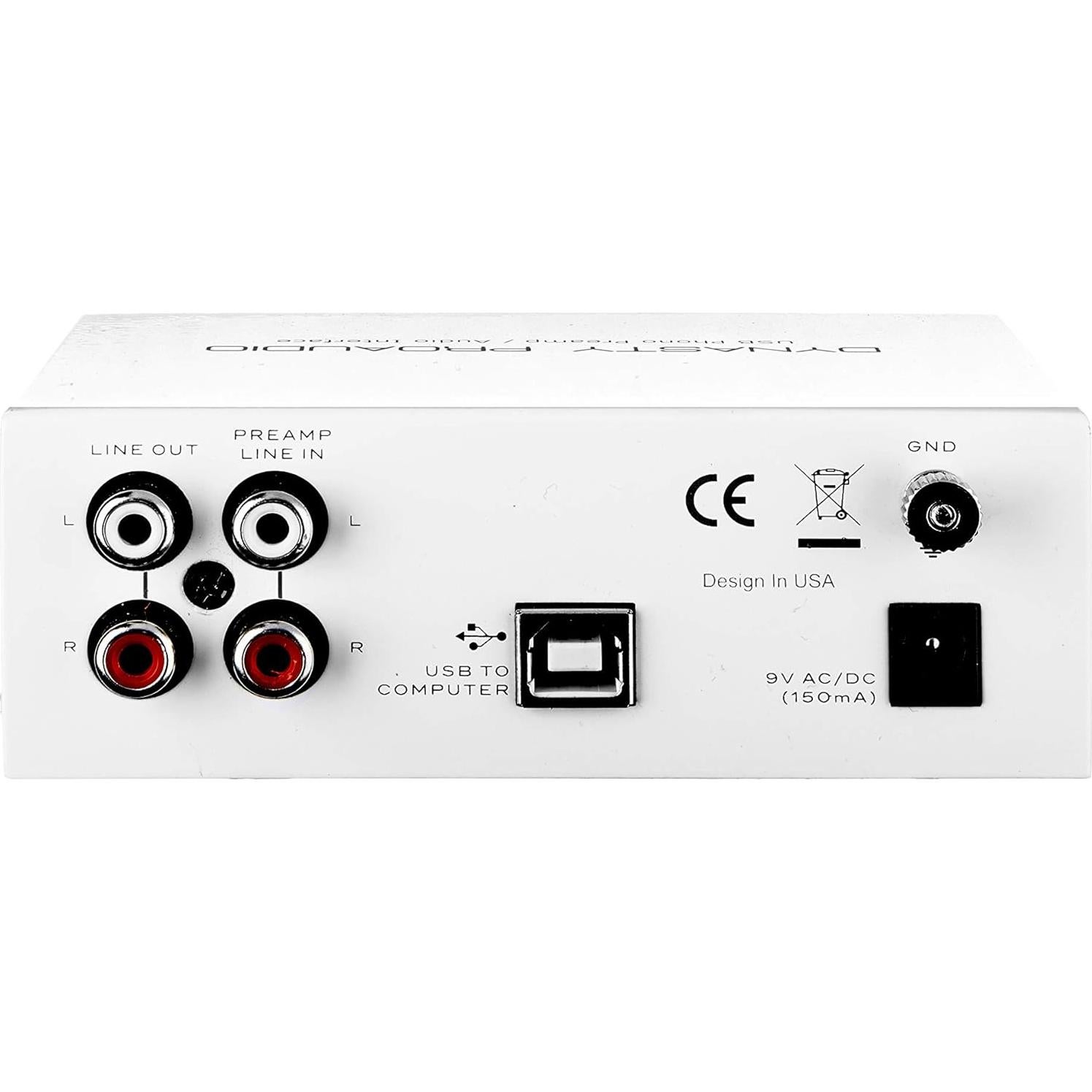 Preamplificador USB Dynasty ProAudio UA2D RIAA Bajo Ruido