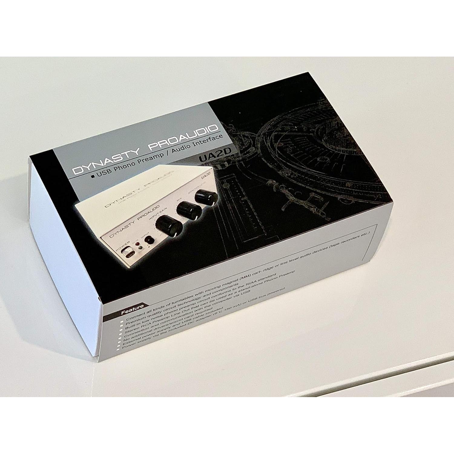 Preamplificador USB Dynasty ProAudio UA2D RIAA Bajo Ruido