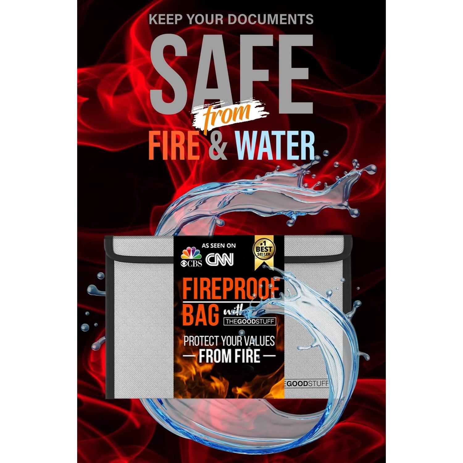 Bolsa a Prueba de Fuego The Good Stuff TGS FIREBAG 20x12 cm