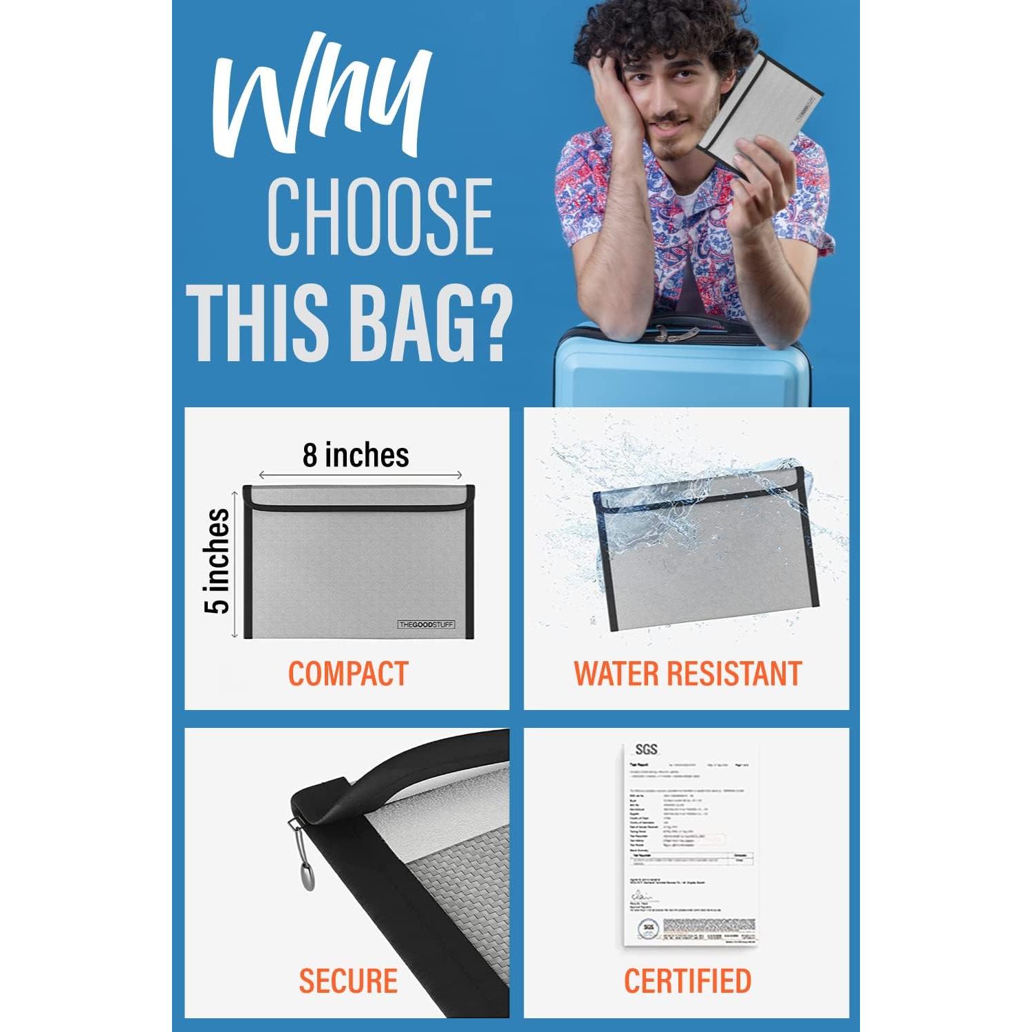 Bolsa a Prueba de Fuego The Good Stuff TGS FIREBAG 20x12 cm