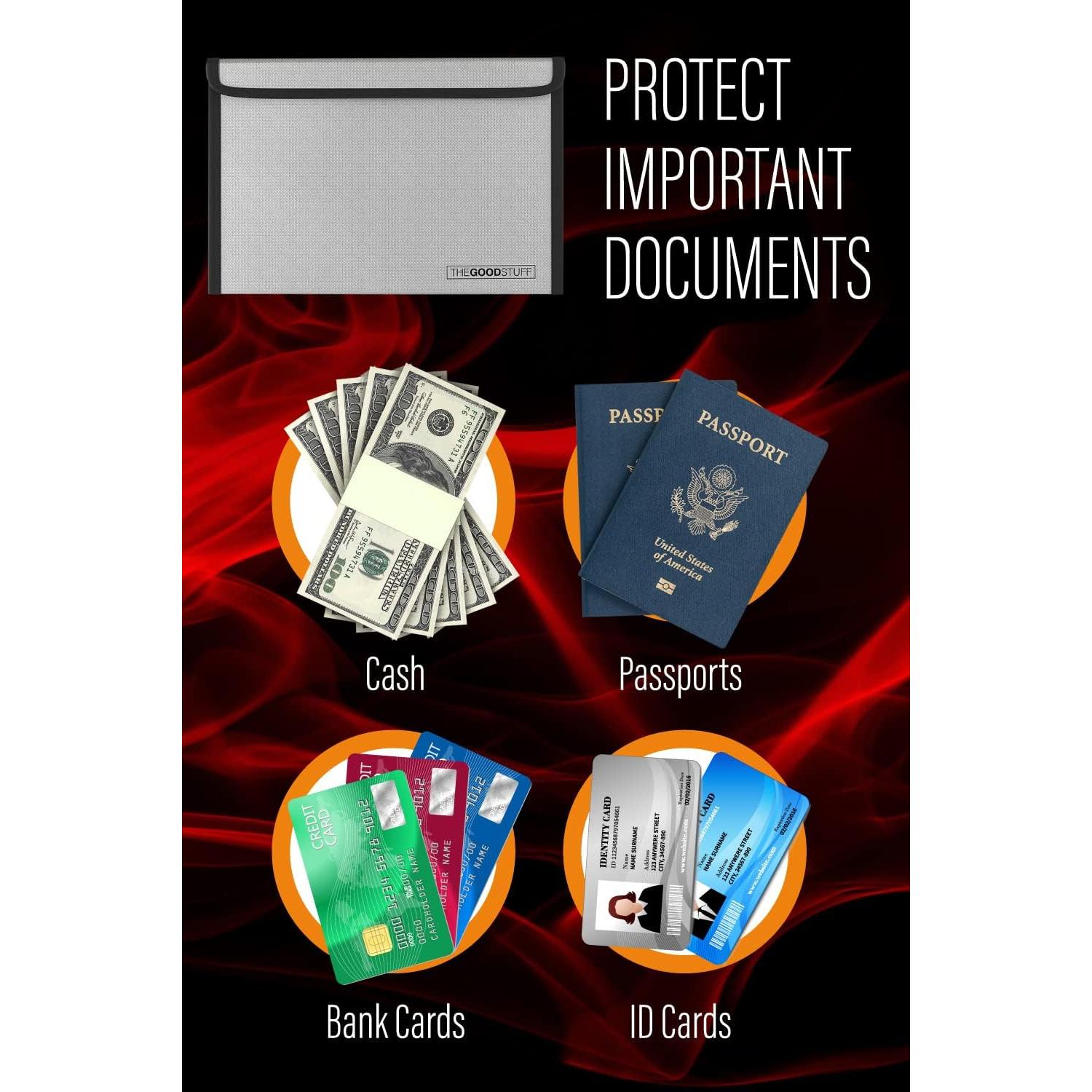 Bolsa a Prueba de Fuego The Good Stuff TGS FIREBAG 20x12 cm