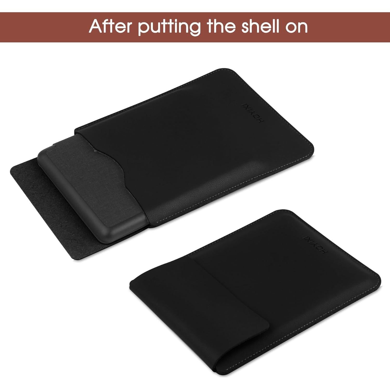 Funda Universal para E-Book 6" SOMEI Cuero Ecológico Negra