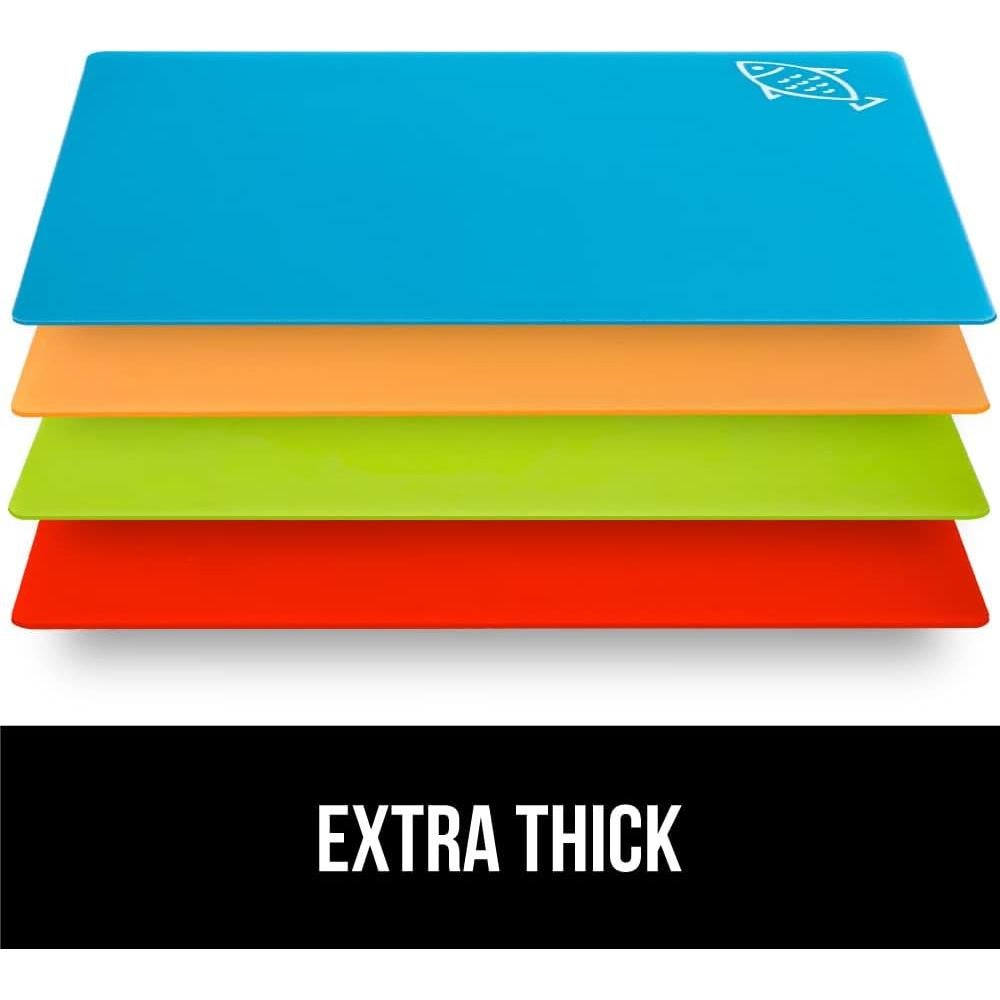 Juego de Tablas de Cortar Flexibles Gorilla Grip - 4 Piezas