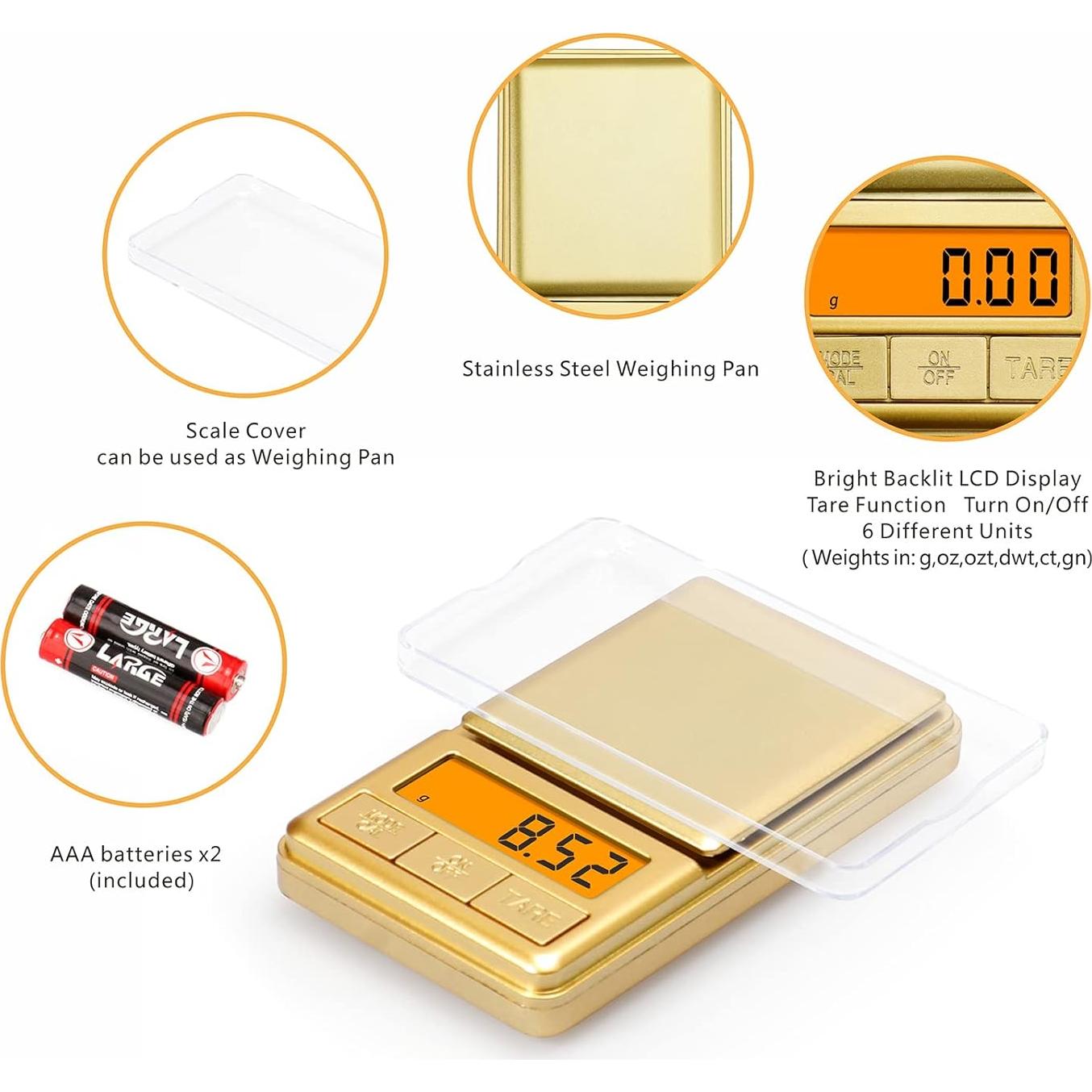 Mini Balanza Digital de Bolsillo UNIWEIGH 100g/0.01g