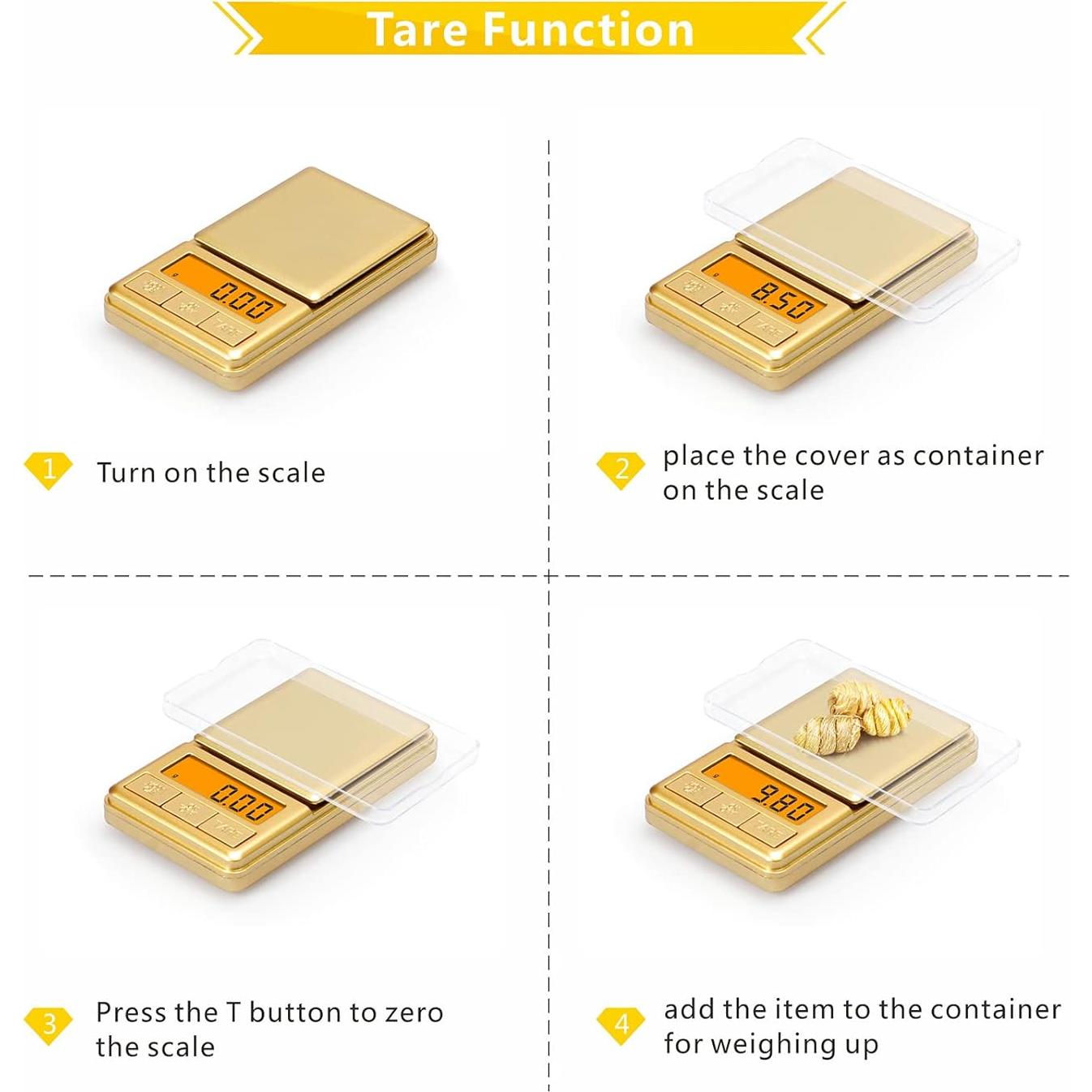 Mini Balanza Digital de Bolsillo UNIWEIGH 100g/0.01g