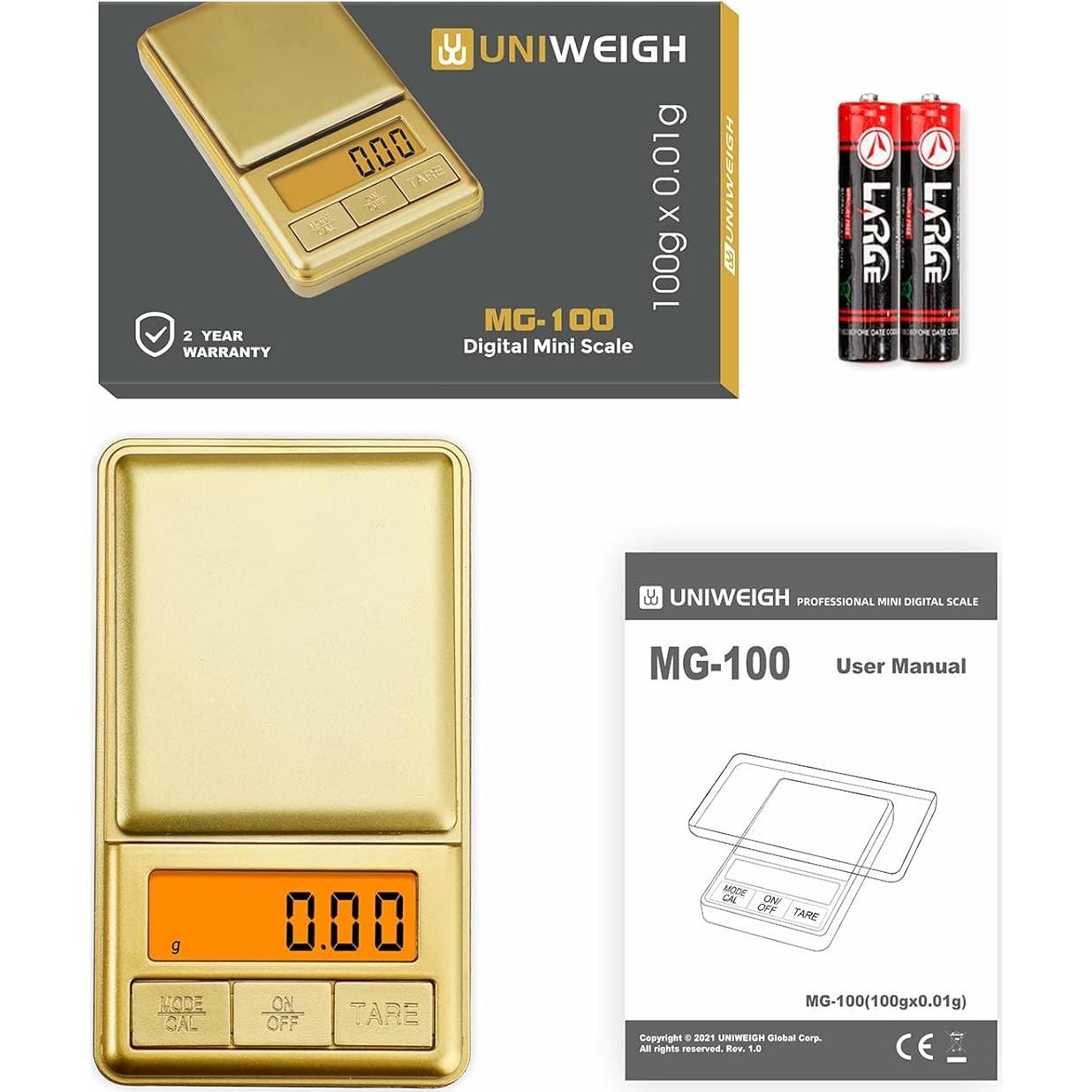 Mini Balanza Digital de Bolsillo UNIWEIGH 100g/0.01g