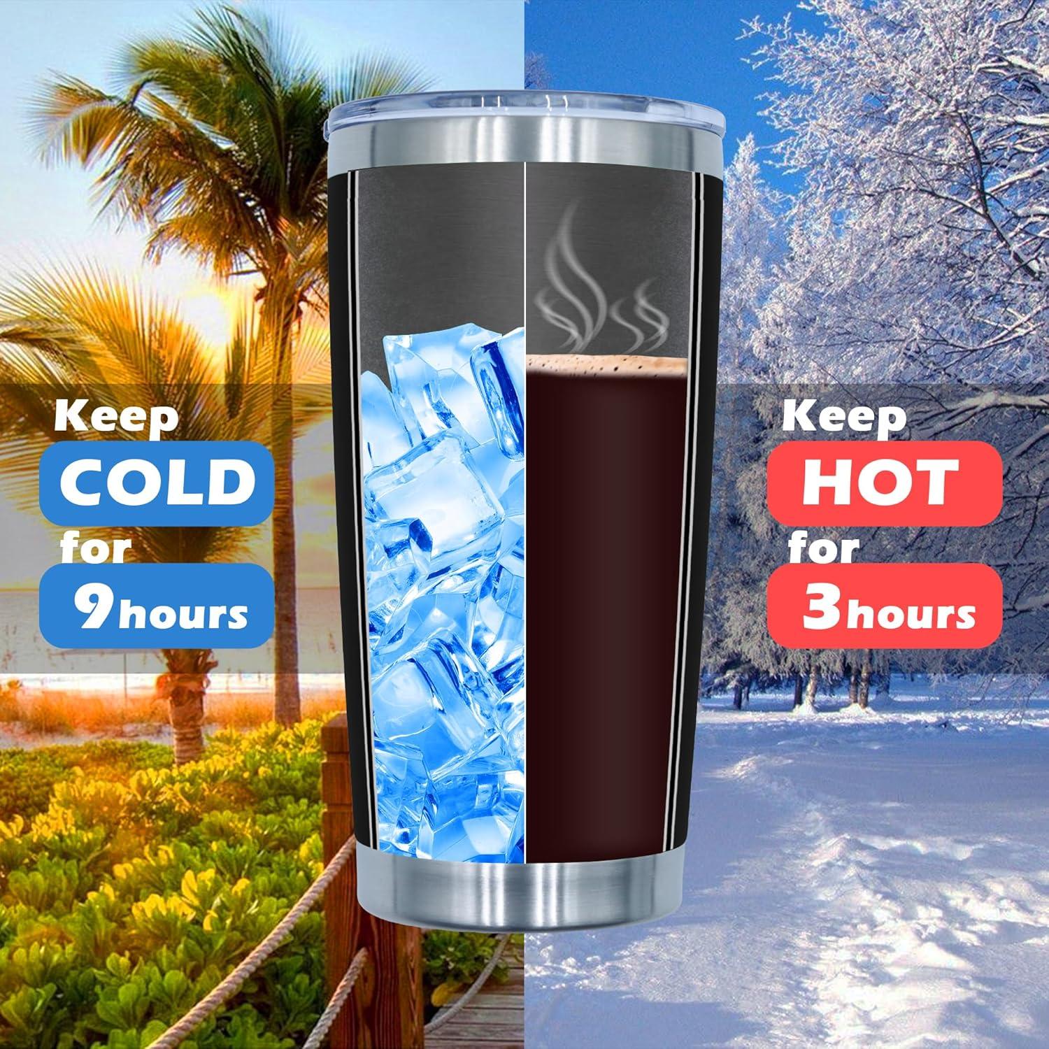 Taza Tumbler AIANJI 20oz Acero Inoxidable Doble Pared 12 Unidades