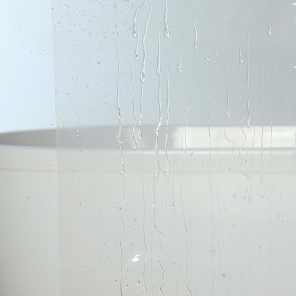 Forro de Ducha Claro WellColor 122x183 cm Impermeable con Ganchos