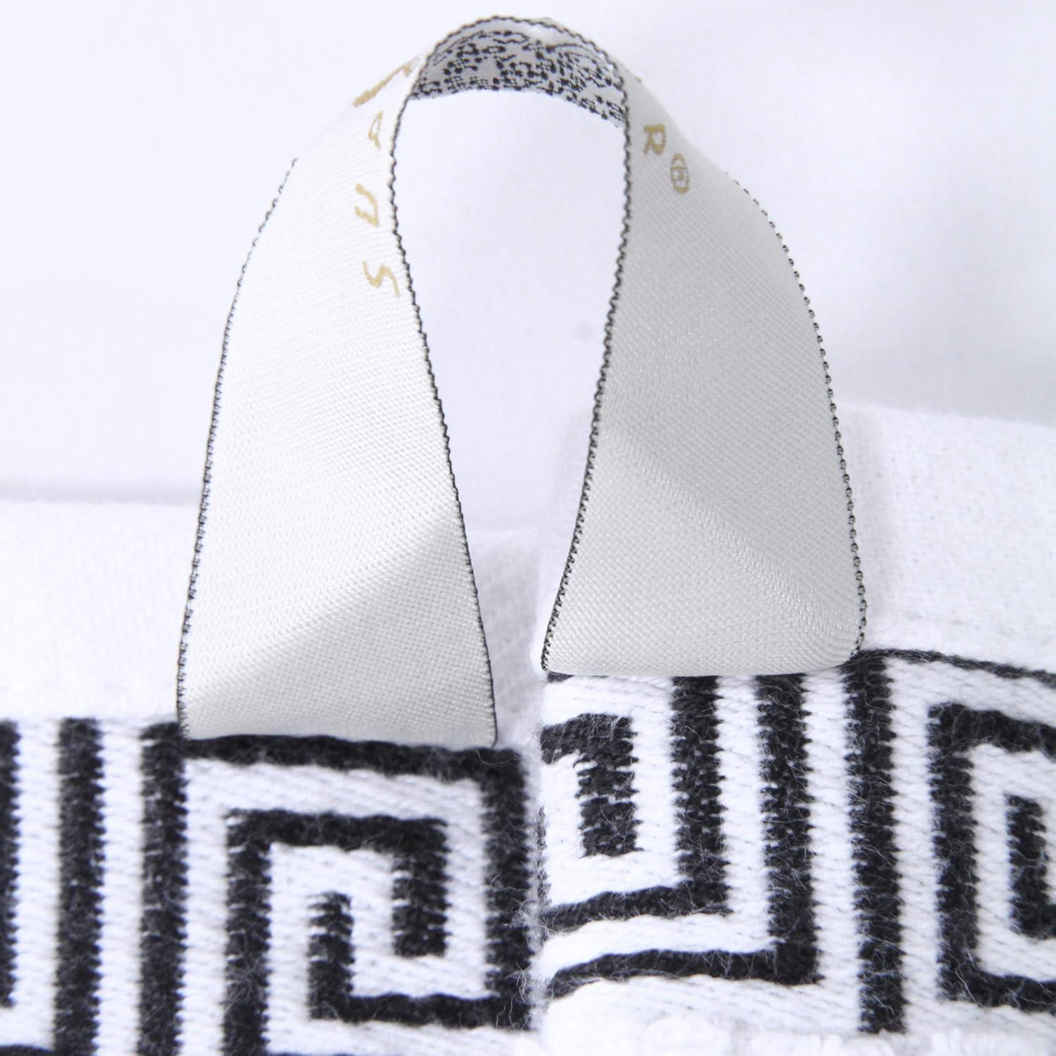 Juego de 4 Toallas de Baño Superior Algodón Atenas Negro