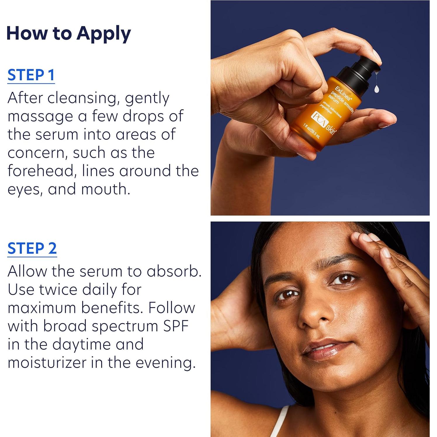 Suero Facial PCA SKIN ExLinea Peptídico 29.57 ml Antienvejecimiento