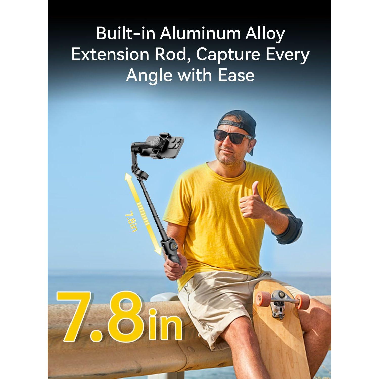 Gimbal Estabilizador 3 Ejes AOCHUAN Smart X2 Negro 19.8 cm