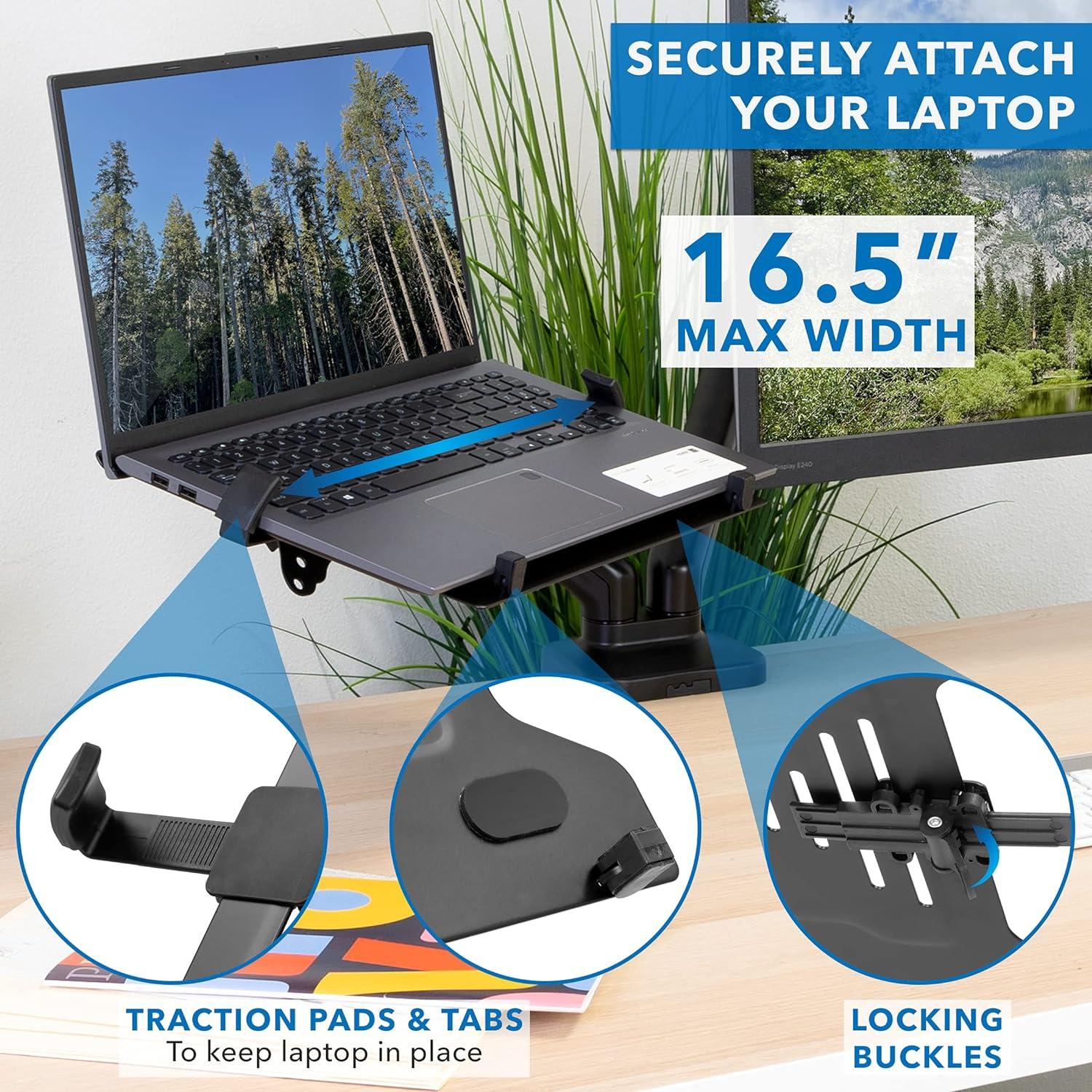 Soporte de Escritorio Ergonómico Mount-It! para Laptop y Monitor
