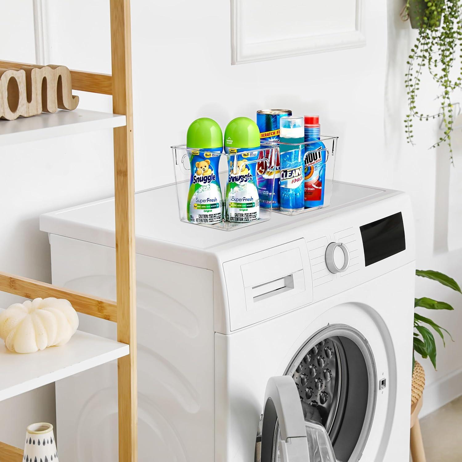 Contenedores Organizadores Sorbus 2 Pack Plástico Transparente 15.24cm