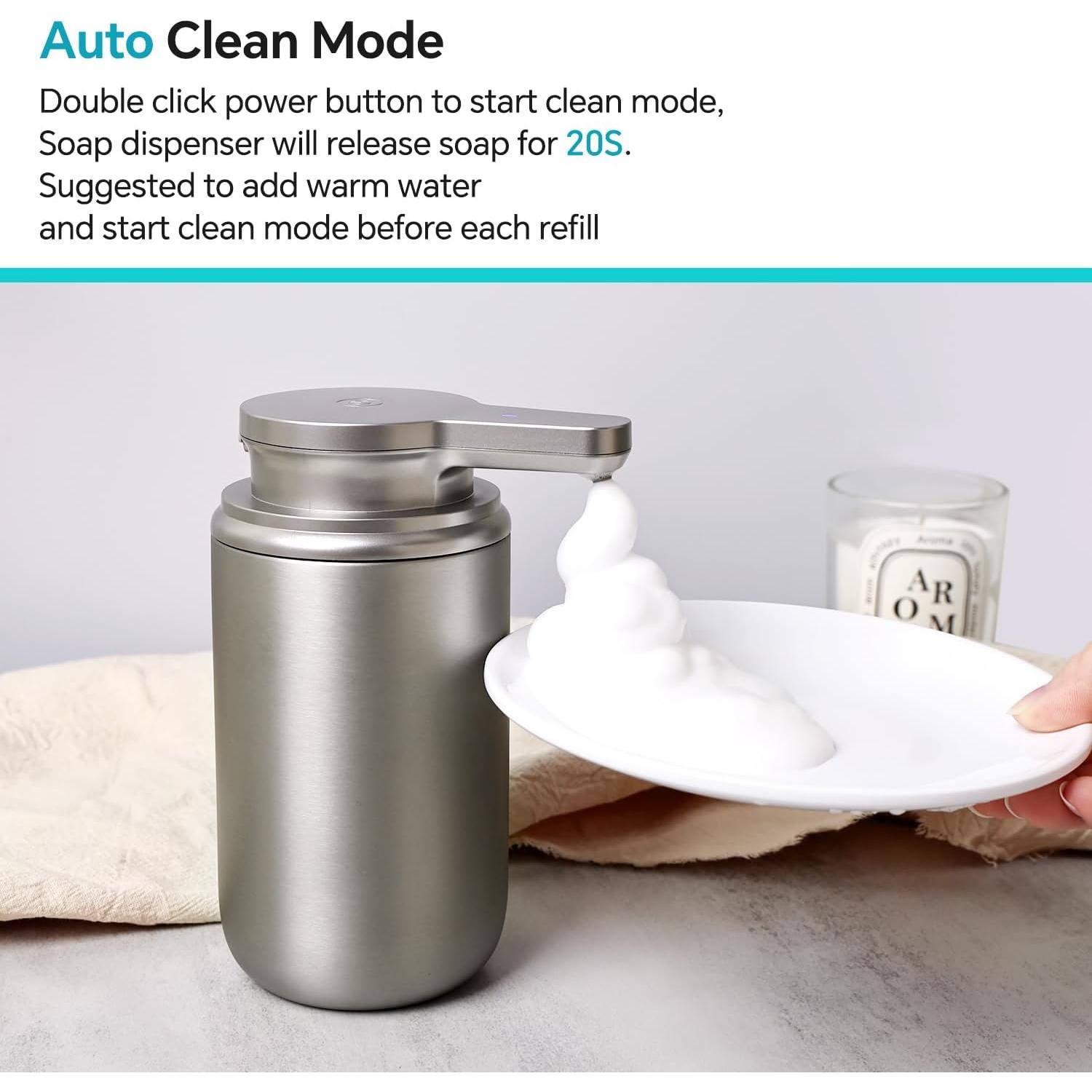 Dispensador Automático de Jabón Espumoso LAOPAO Plata Recargable