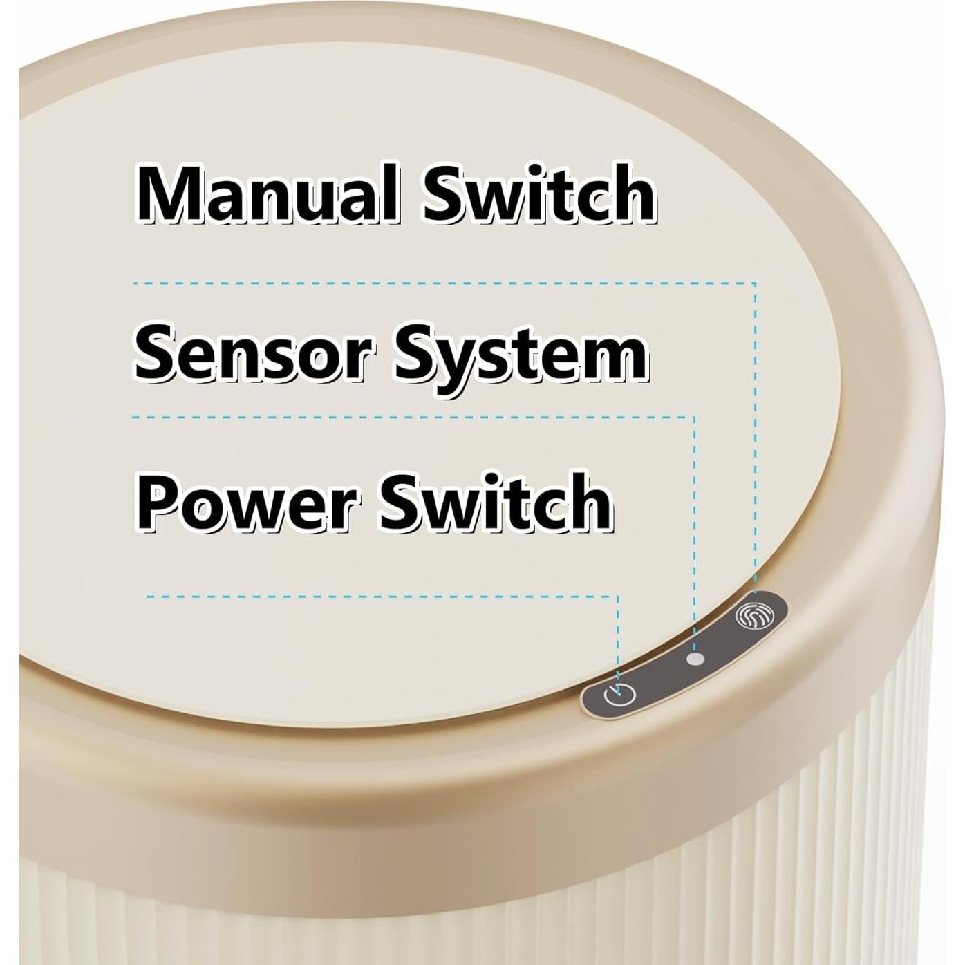 Cubo de Basura Automático URALFA 10.6L y 14L Sensor Movimiento