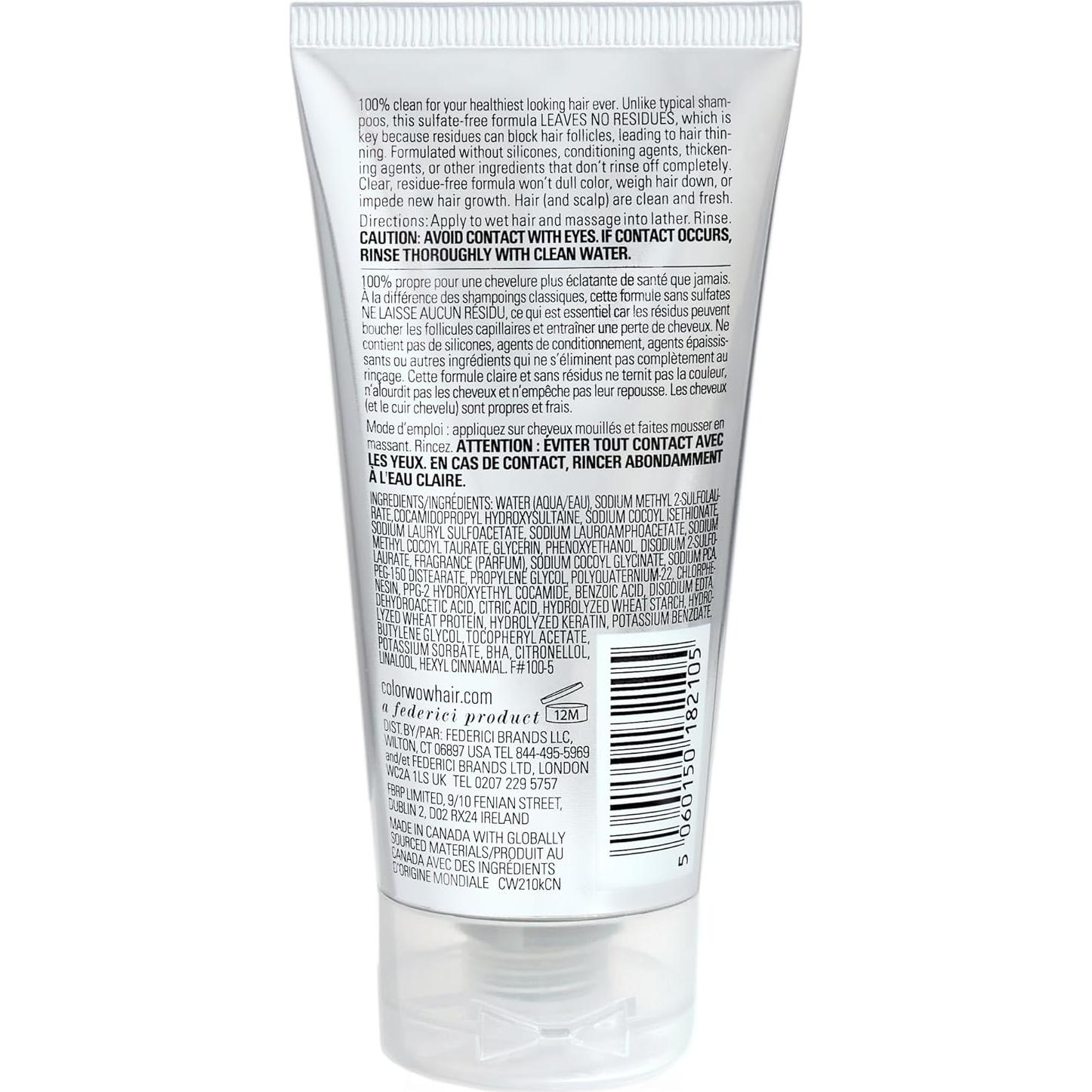 Champú COLOR WOW Seguridad del Color 74.57 ml - Sin Sulfatos