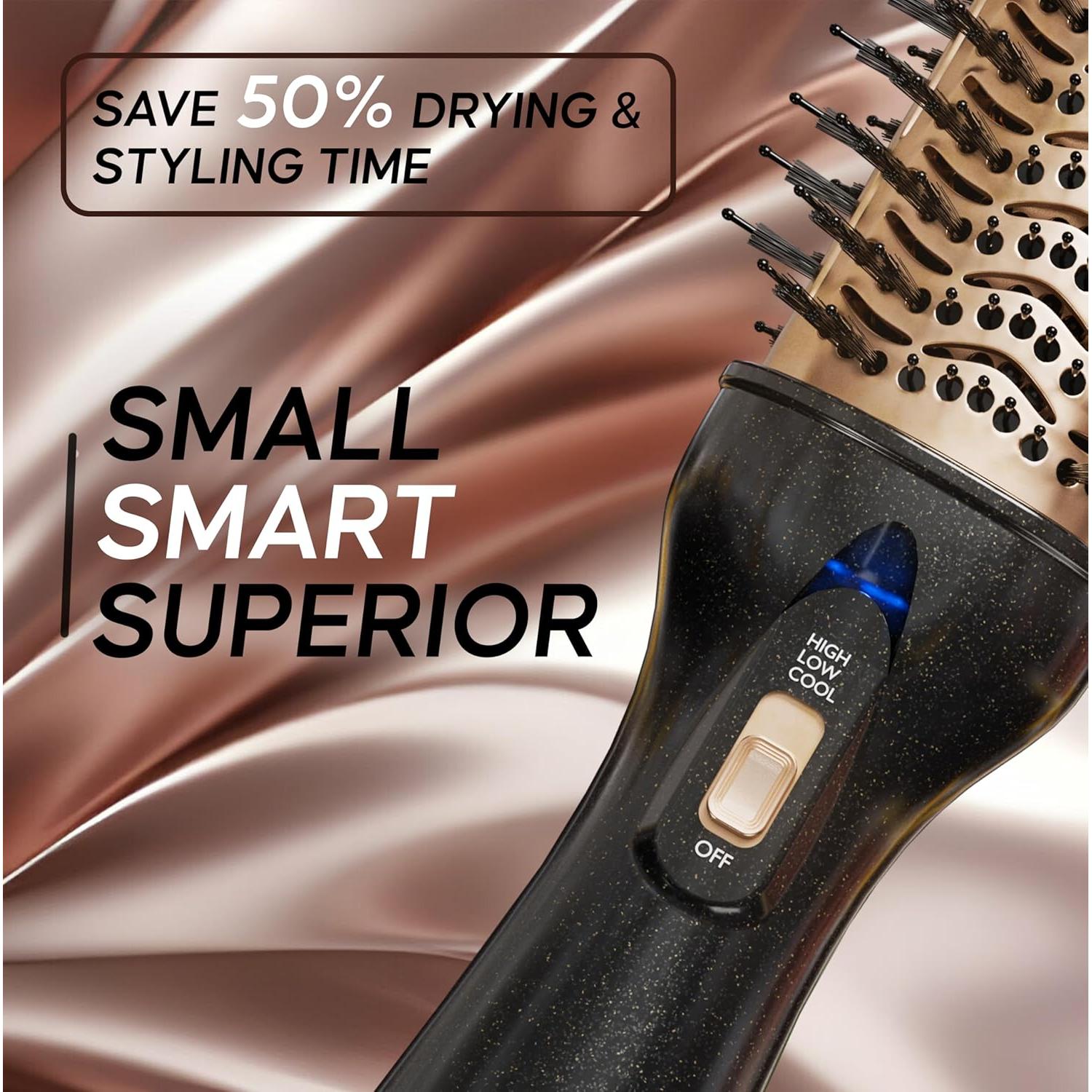 Cepillo Secador IYASA 30.2 cm, Tecnología Iónica, Negro