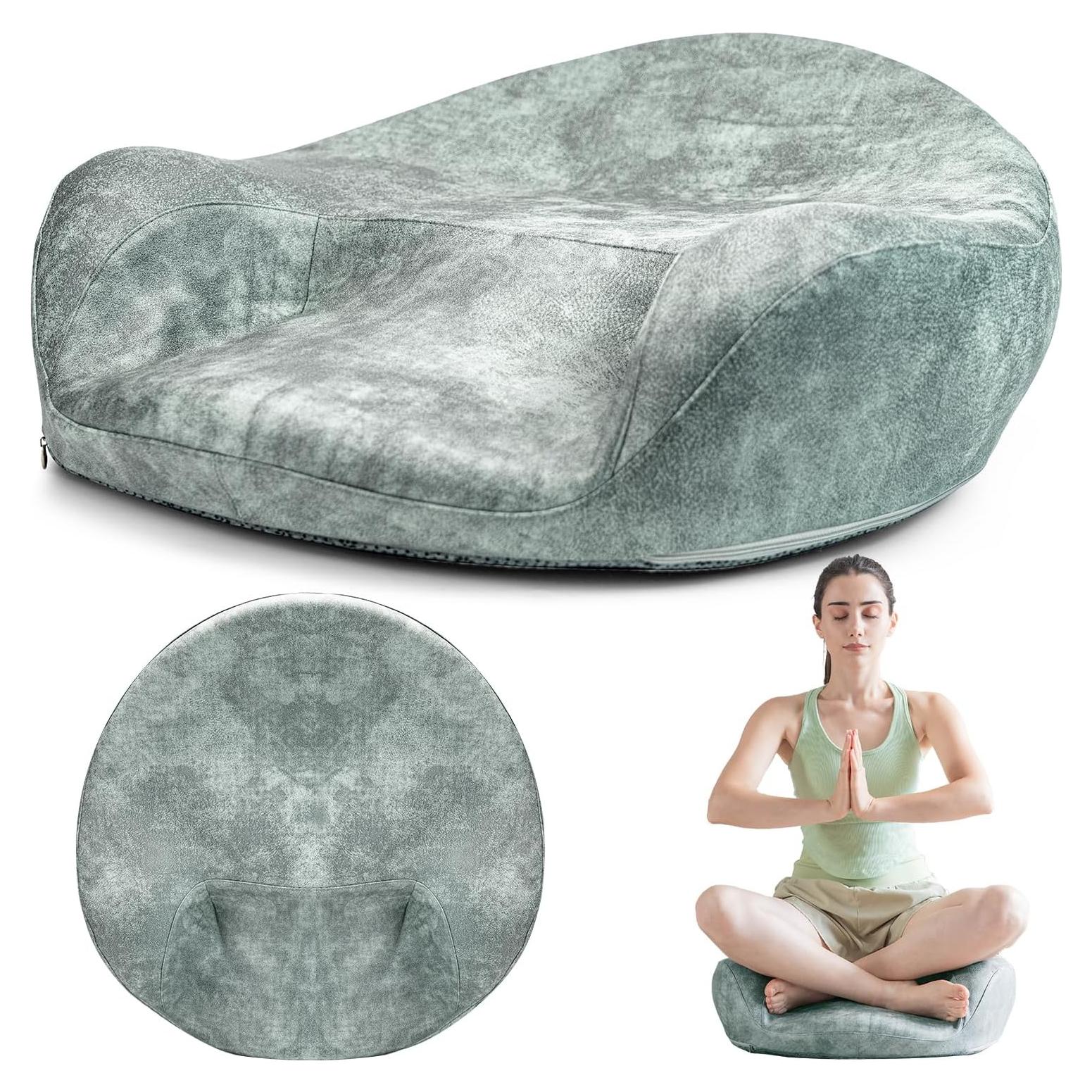 Cojín de Meditación LTHTRADE 60 cm Espuma Viscoelástica Verde