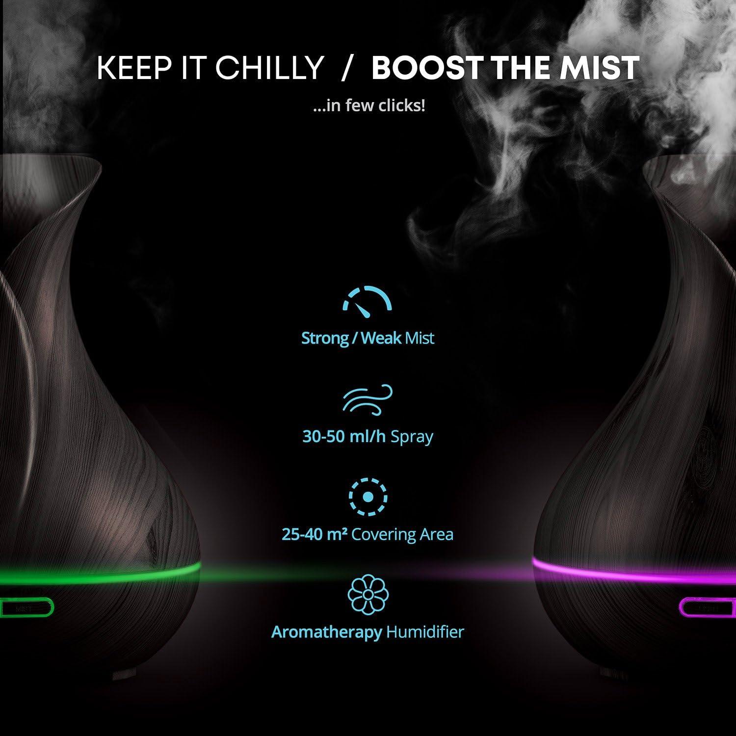 Difusor de Aceites Esenciales Sierra Modern Home 400ml WiFi