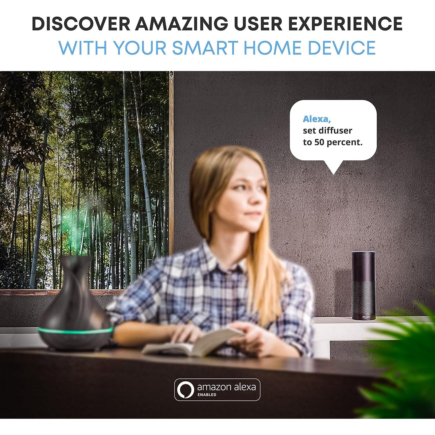 Difusor de Aceites Esenciales Sierra Modern Home 400ml WiFi