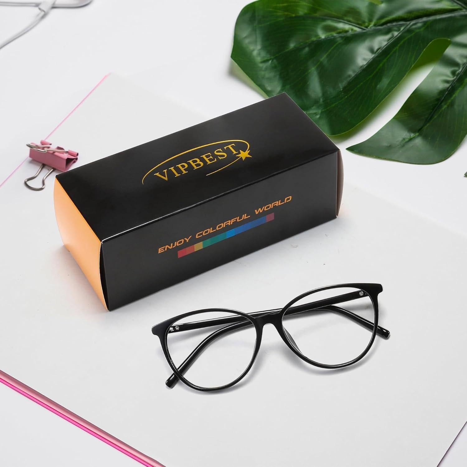 Gafas de Bloqueo de Luz Azul VIPBEST Ojo de Gato Unisex