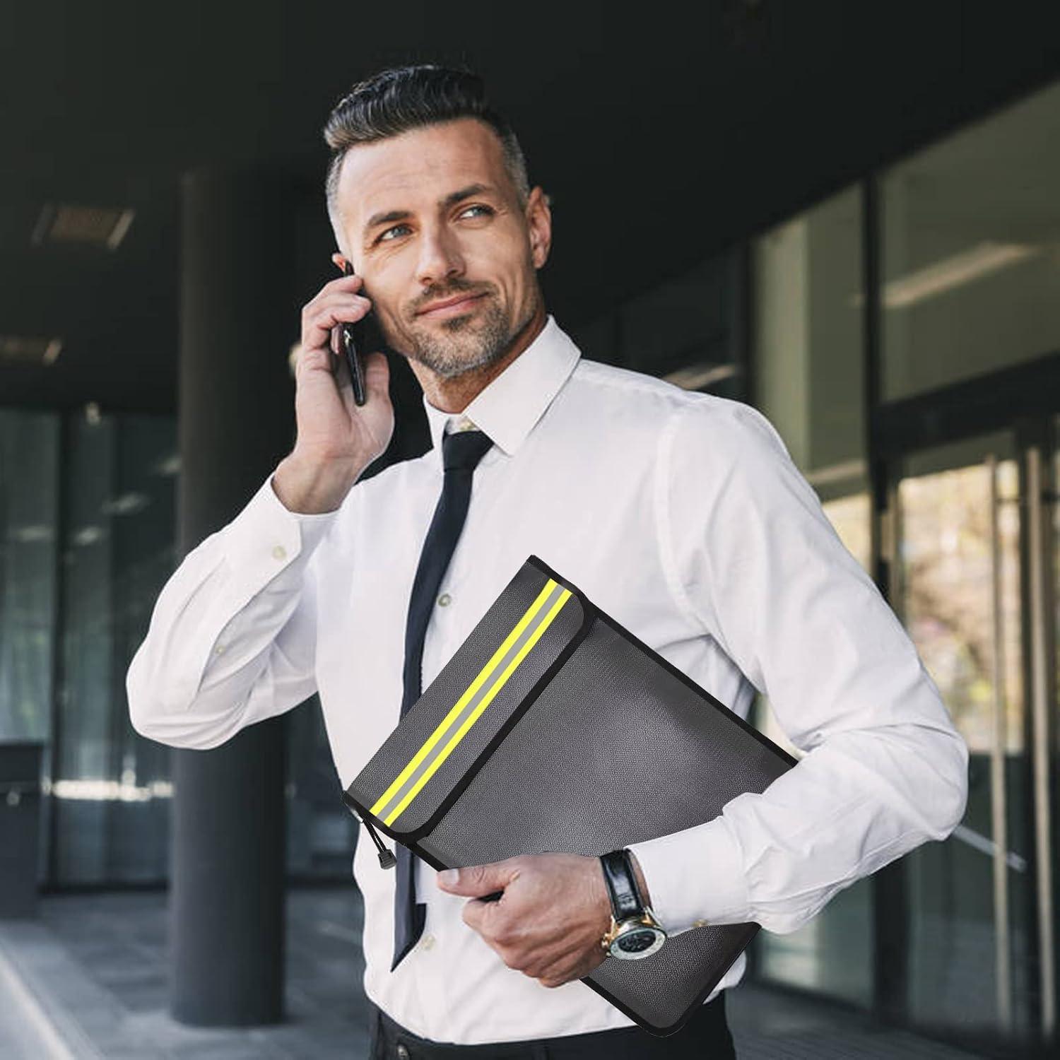 Bolsa de Documentos MUBYE a Prueba de Fuego 38x28cm Negra