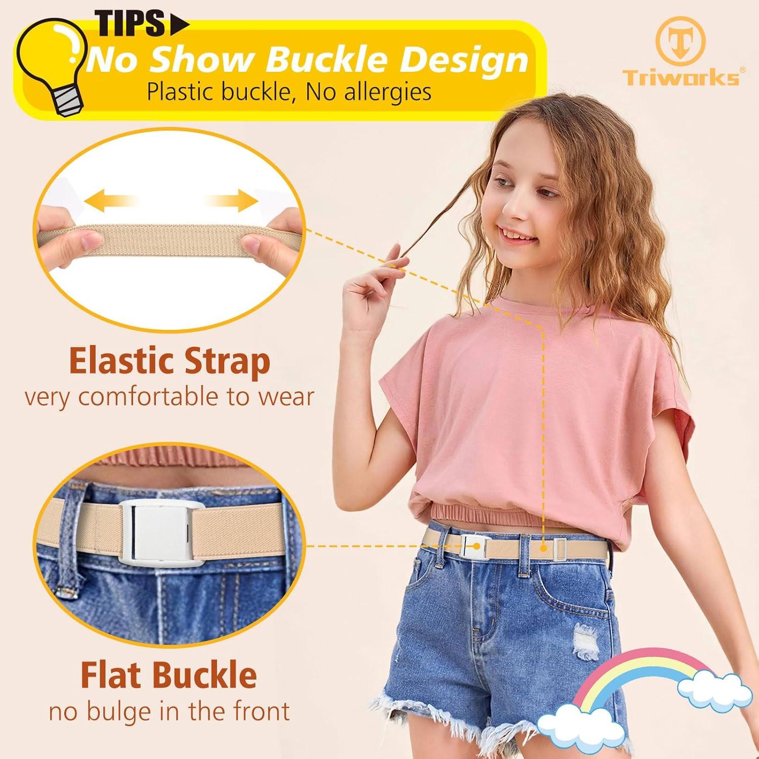 Cinturón Elástico Ajustable TRIWORKS para Niñas - Hasta 66 cm