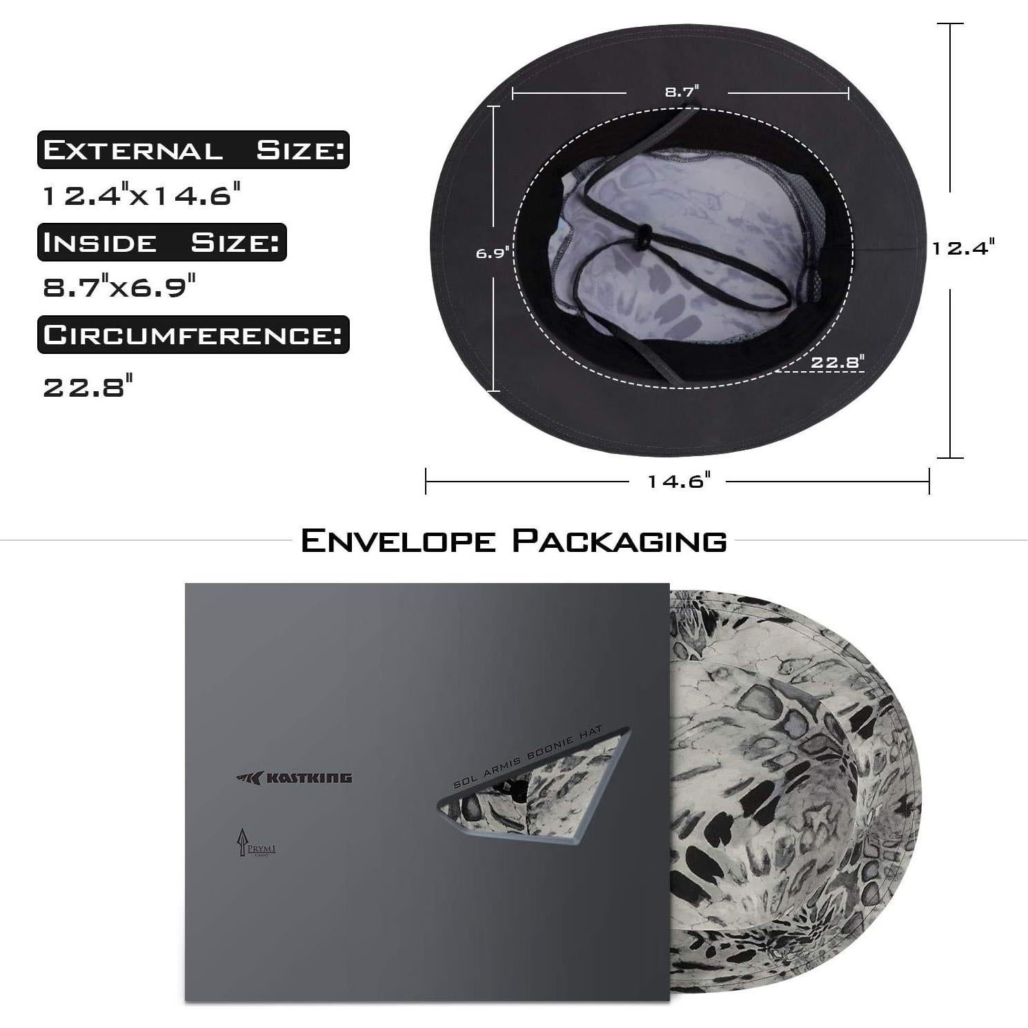 Sombrero Boonie KastKing Sol Armis UPF 50 - Protección Solar