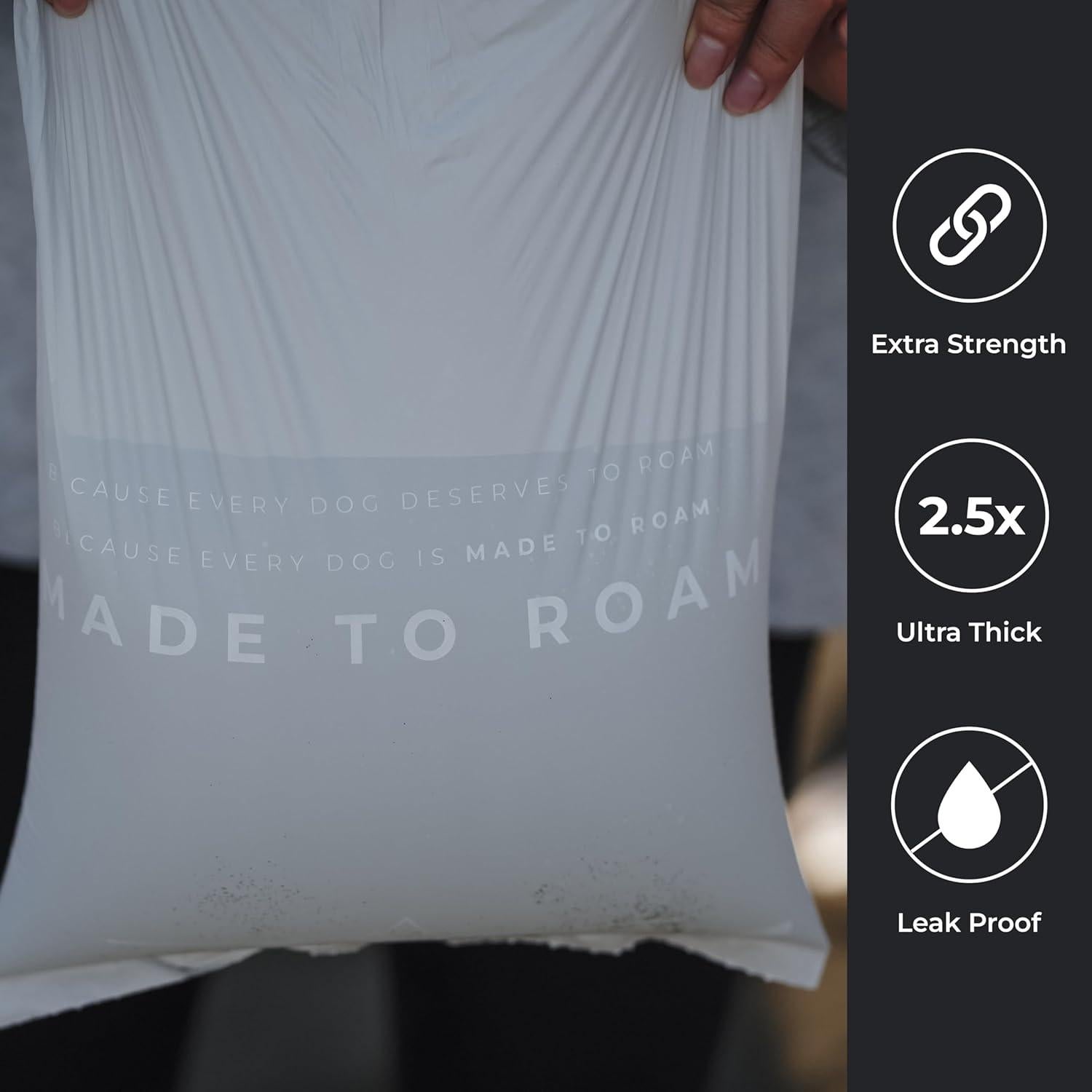 Bolsas de Excremento de Perro HECHO PARA DEAMBULAR 270 Unidades