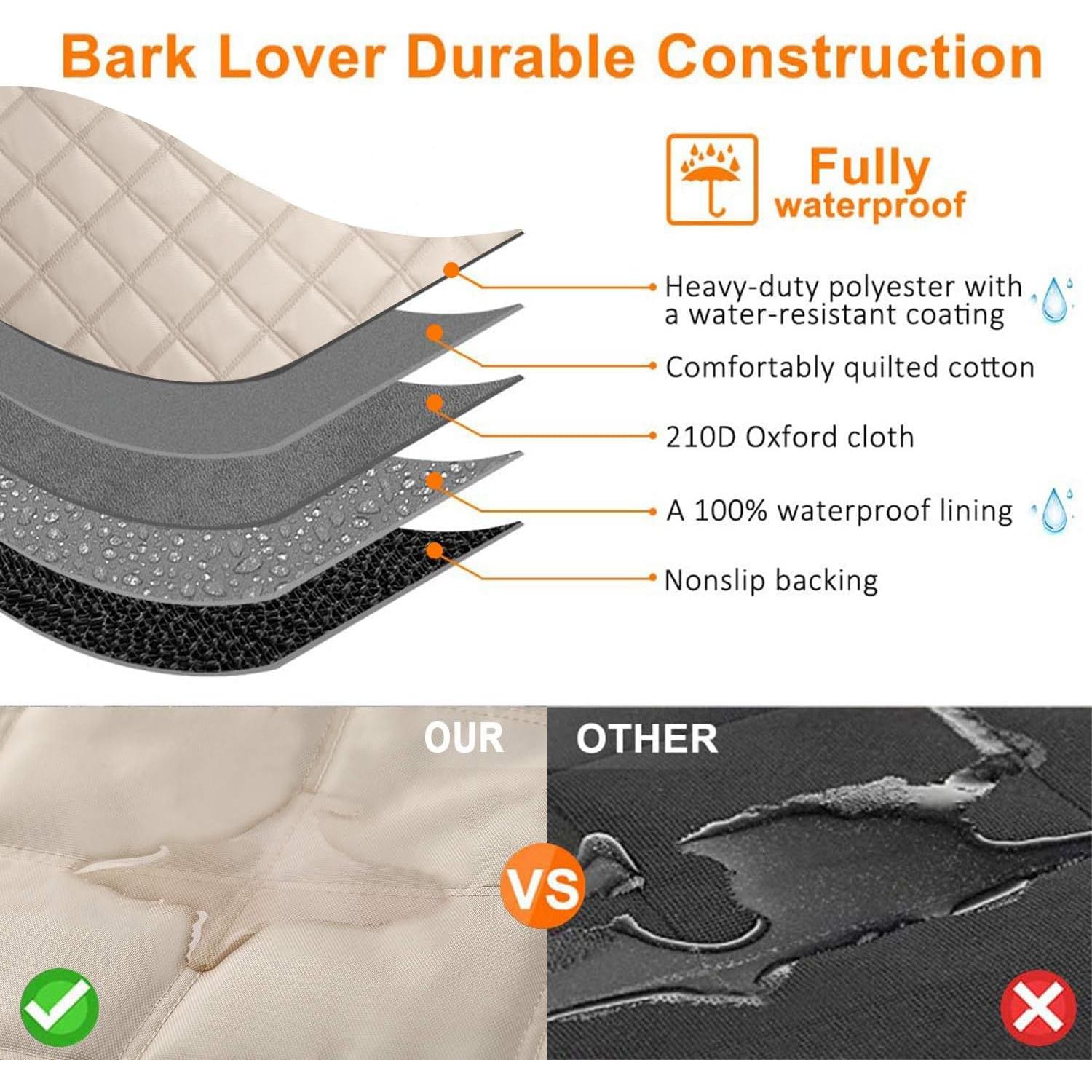 Funda de Asiento para Perros Bark Lover 5 en 1 Beige 132x147cm