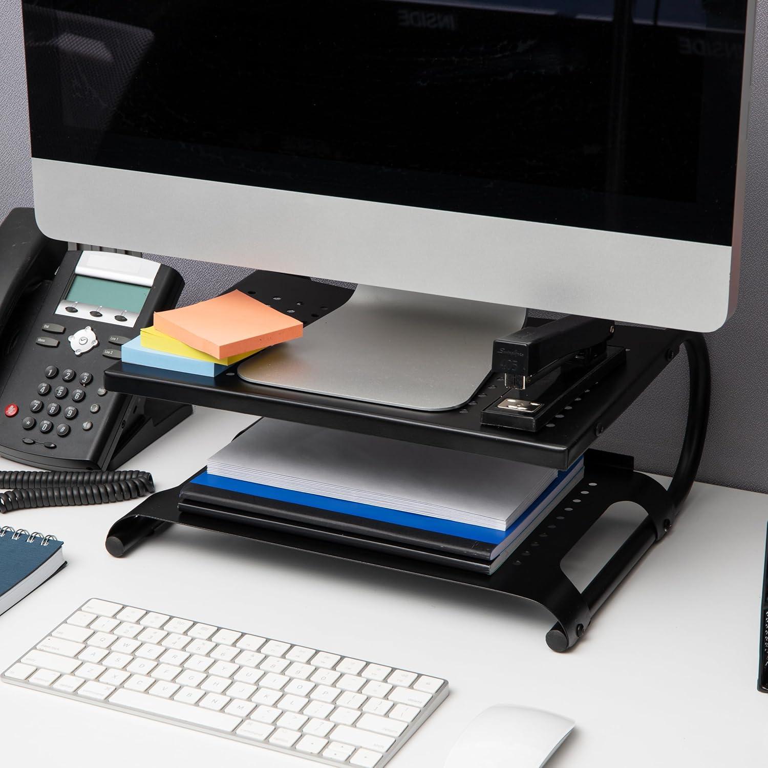 Soporte para Monitor Metal Mind Reader 2 Niveles Ventilado 35.56x31.75x15.24cm Negro