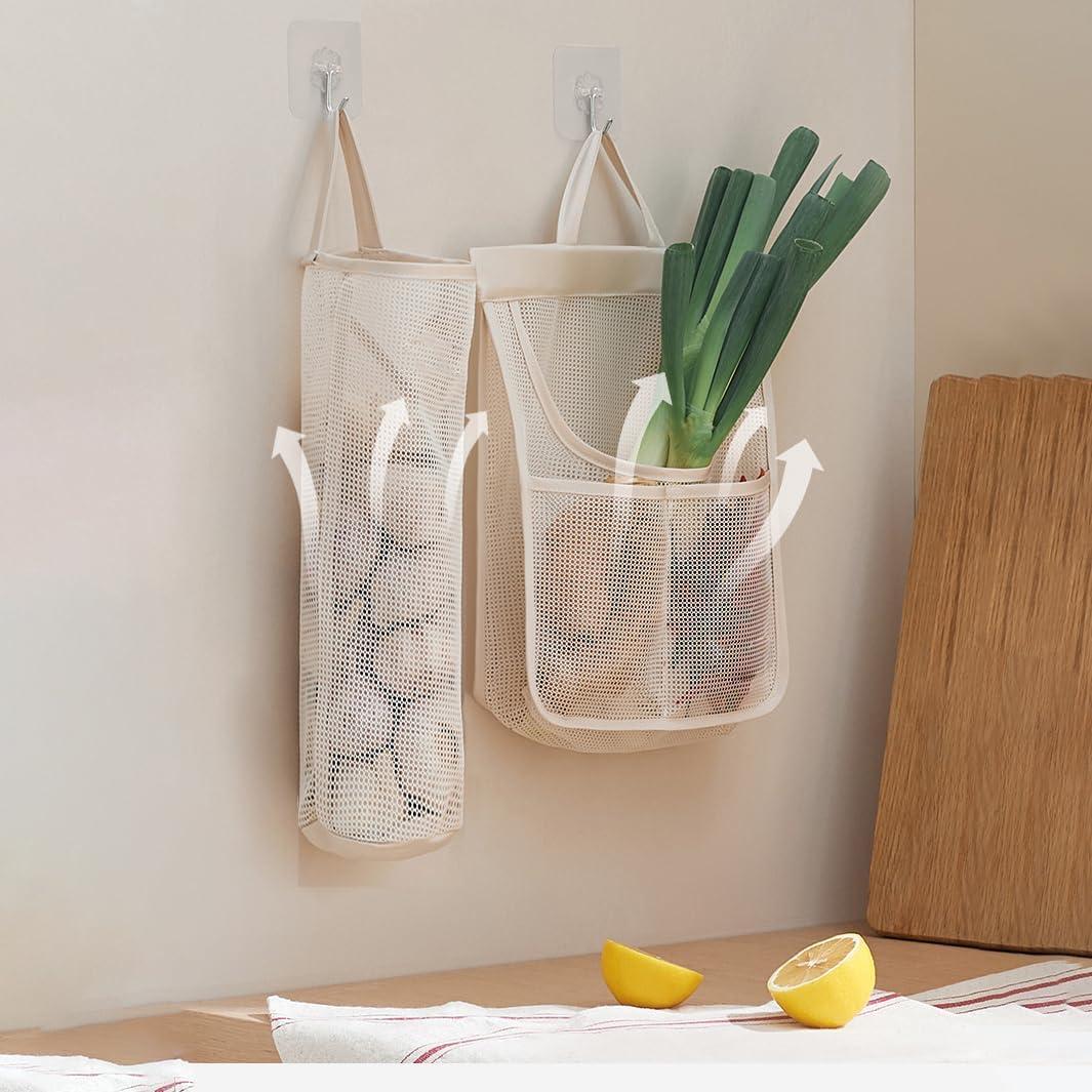 Bolsas de Almacenamiento de Malla HINIHAO 17.78x42 cm Reutilizables