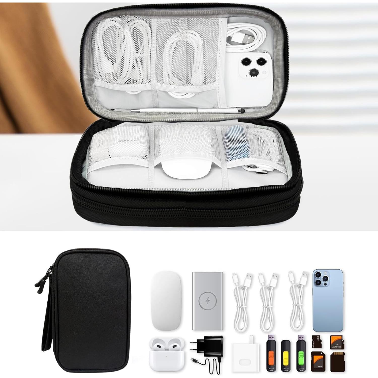 Bolsa Organizadora de Cables SUNRISING Doble Capa Impermeable