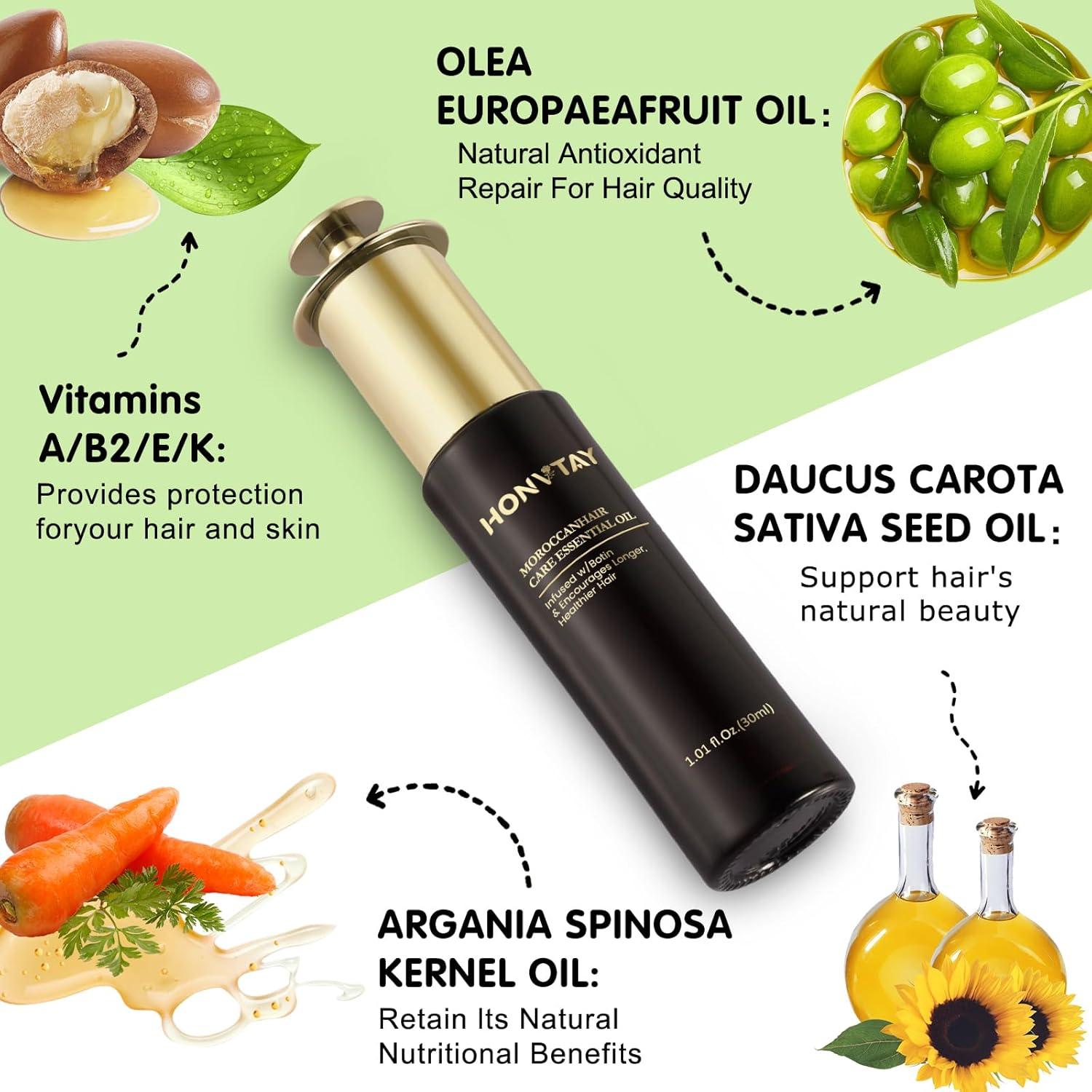 Aceite de Cabello Marroquí 30 ml - Hidratante y Reparador