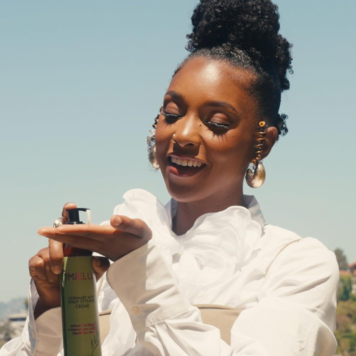 Crema de Estilo Mielle Organics Romero y Menta 226.8g