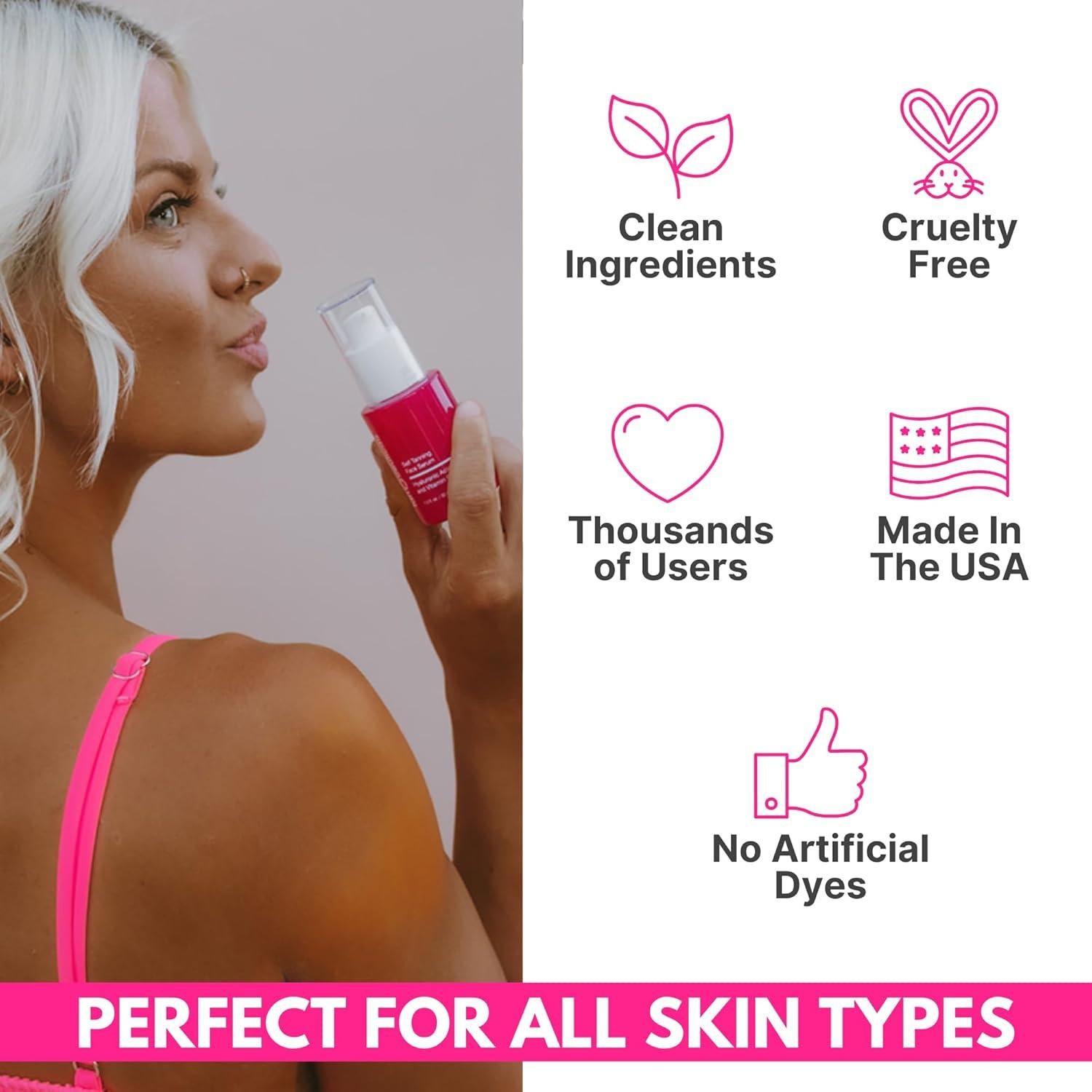 Suero Facial Autobronceador Tanceuticals 28.35g - Hidratante con Vitamina C